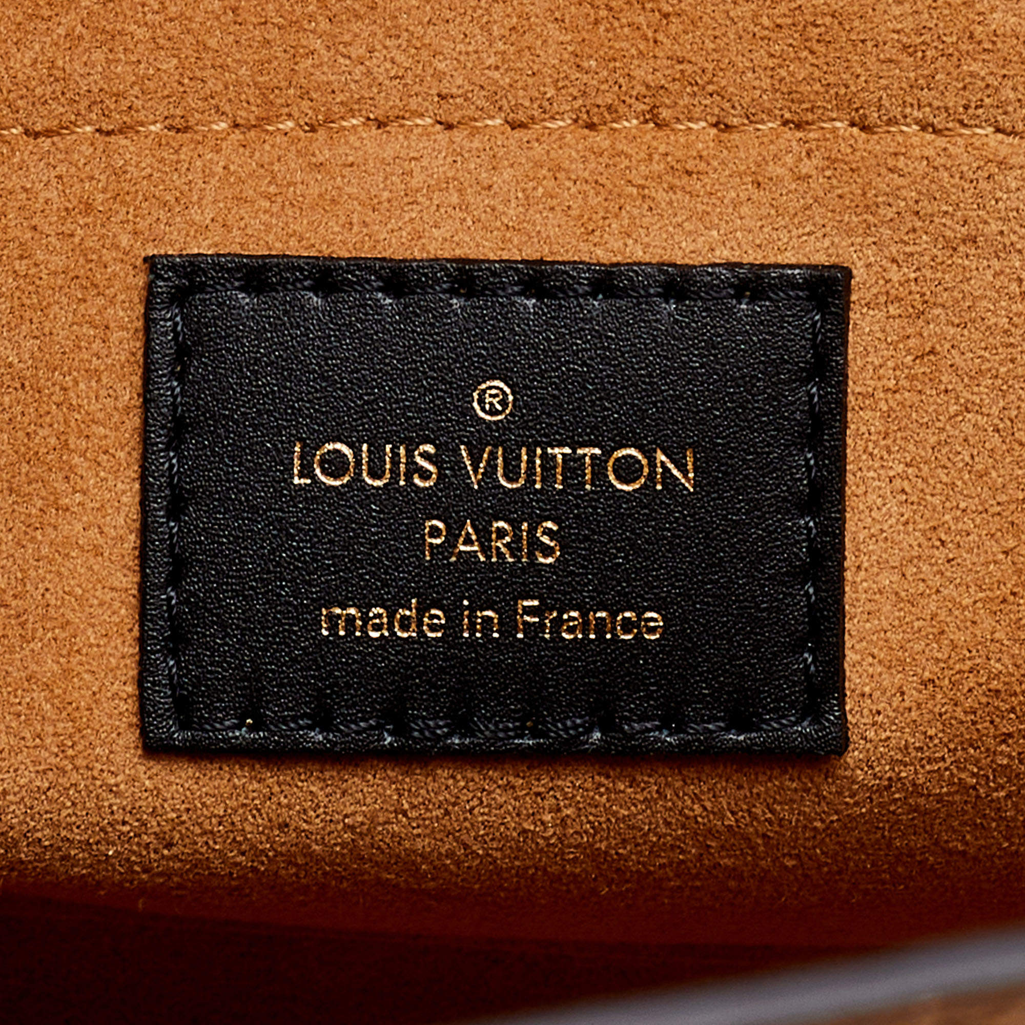 Louis Vuitton Monogram Canvas & Black Calfskin On My Side MM Tote, myGemma