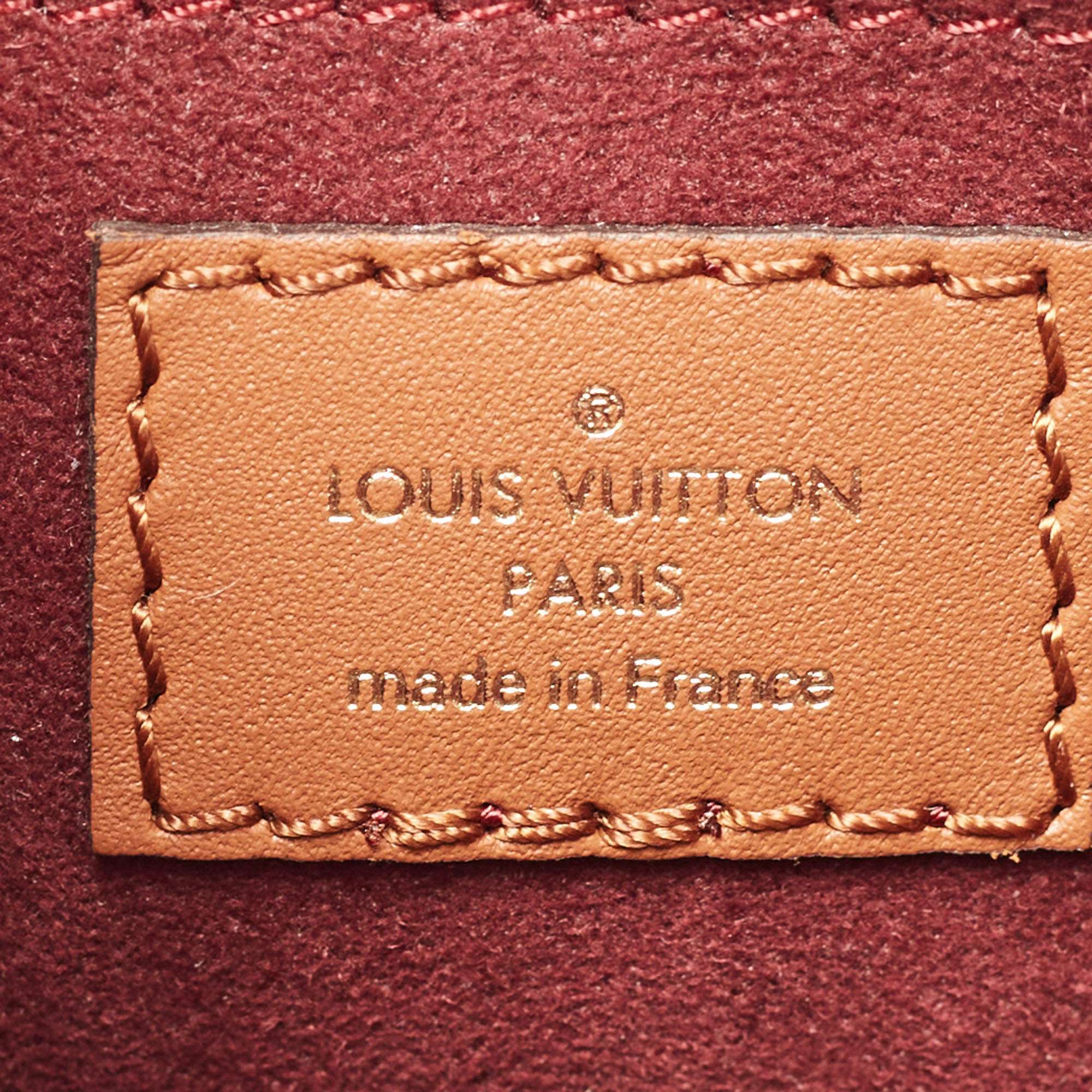 LOUIS VUITTON Jacquard Since 1854 Petit Sac Plat Bordeaux 1277787