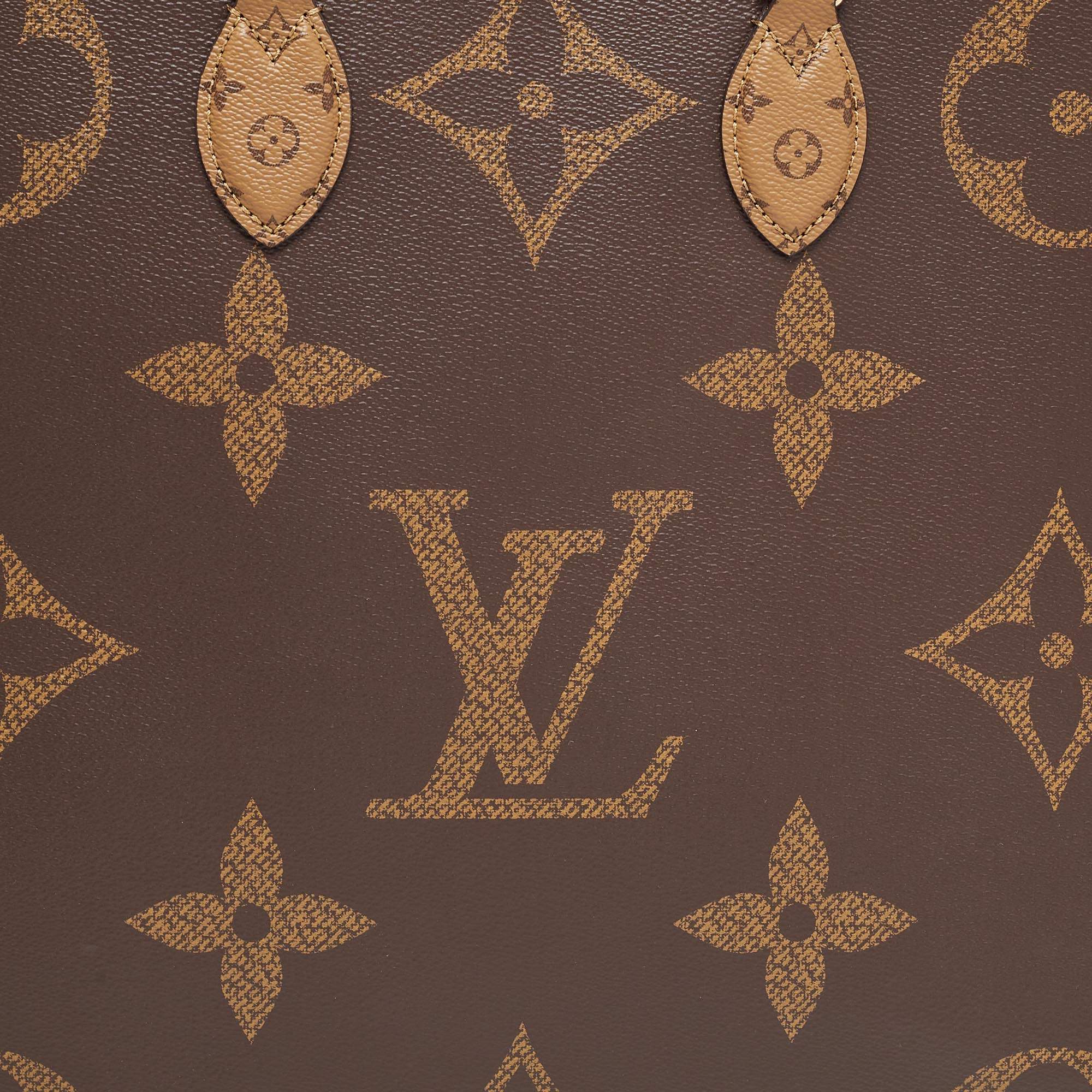 Louis Vuitton OnTheGo Tote Reverse Monogram Giant PM Brown 2374263