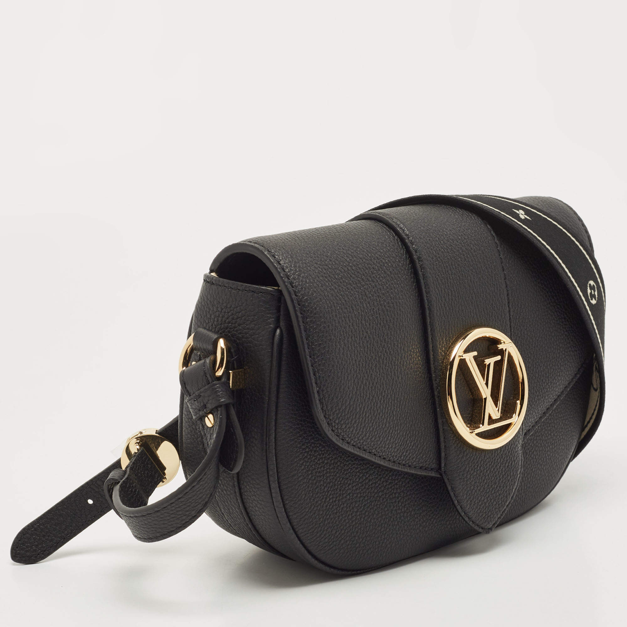 Louis Vuitton Black Leather Pont 9 Soft MM Bag Louis Vuitton