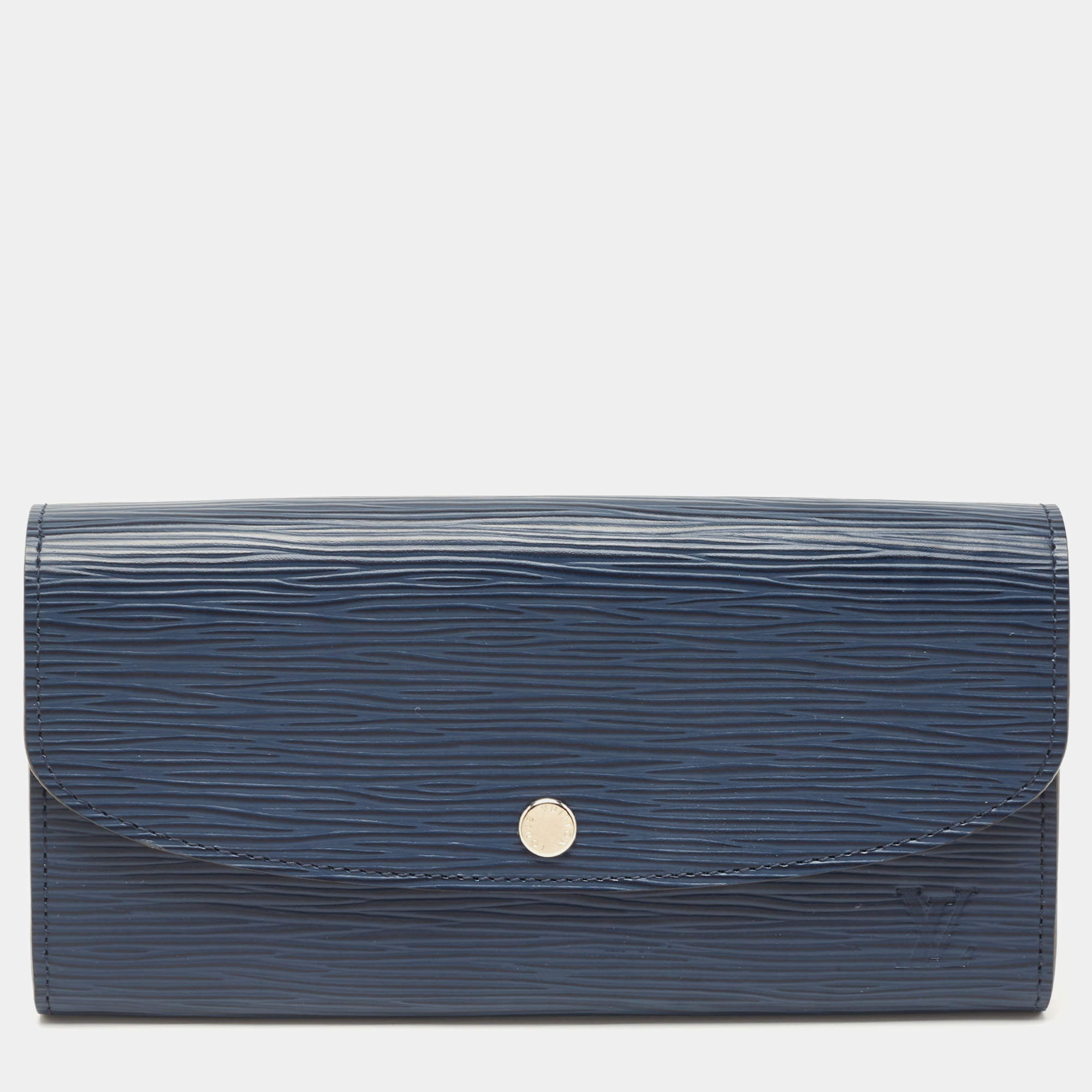 Louis Vuitton Blue Marine Epi Leather Emilie Wallet