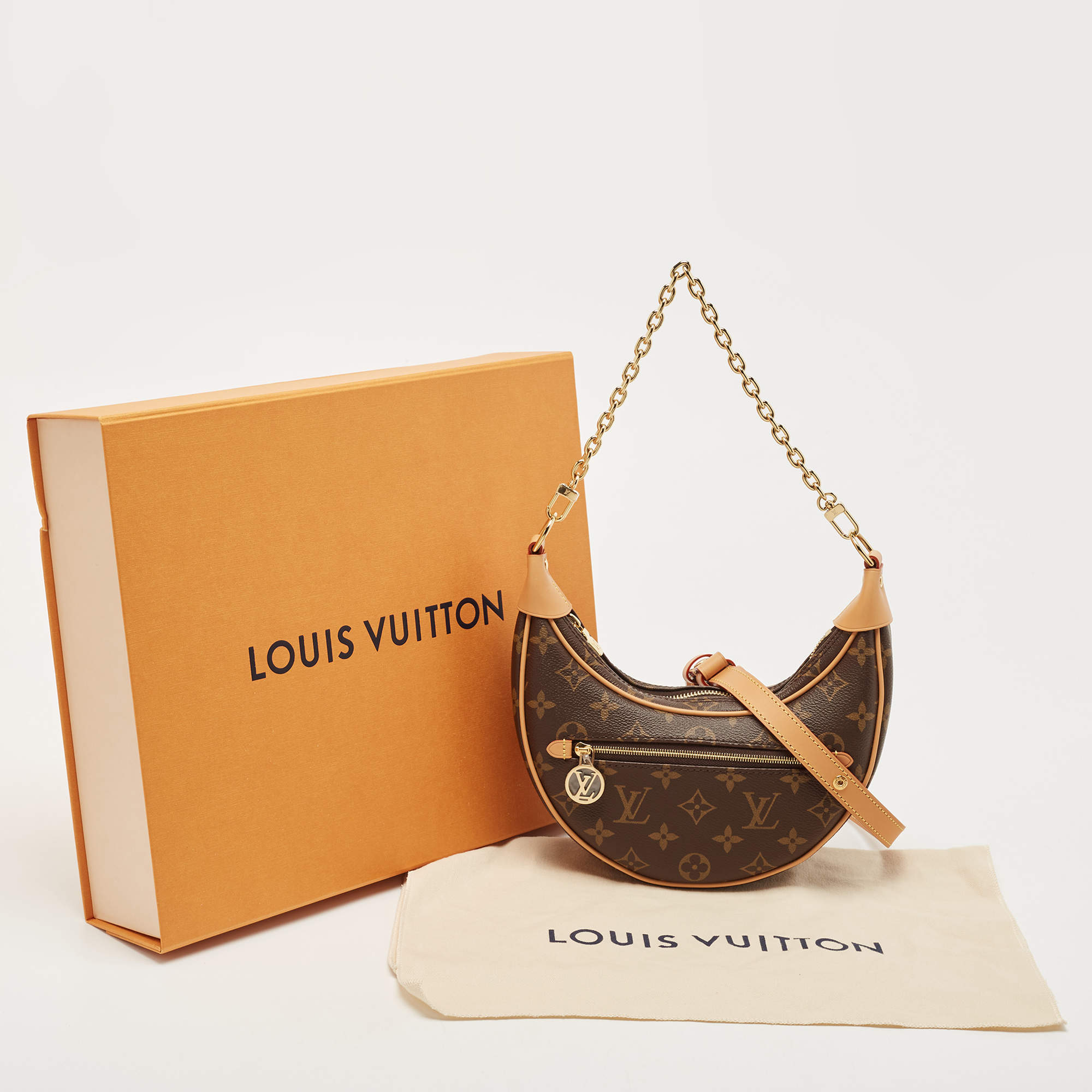 Louis Vuitton Loop Handbag Monogram Canvas Brown 22176376