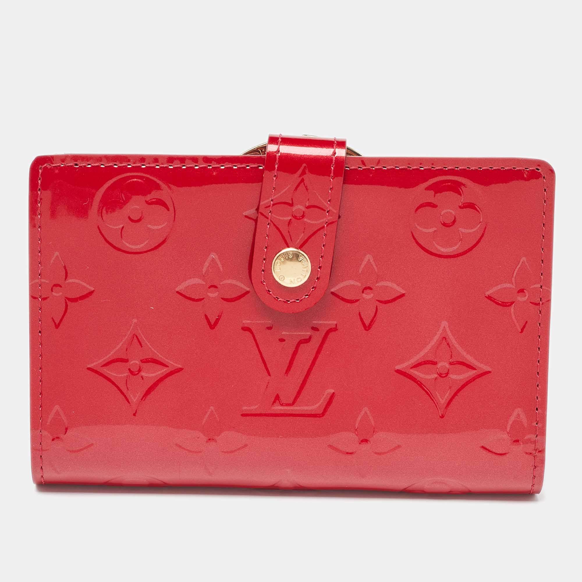 Louis Vuitton Pomme D’amour Monogram Vernis Portefeuille Viennois Wallet