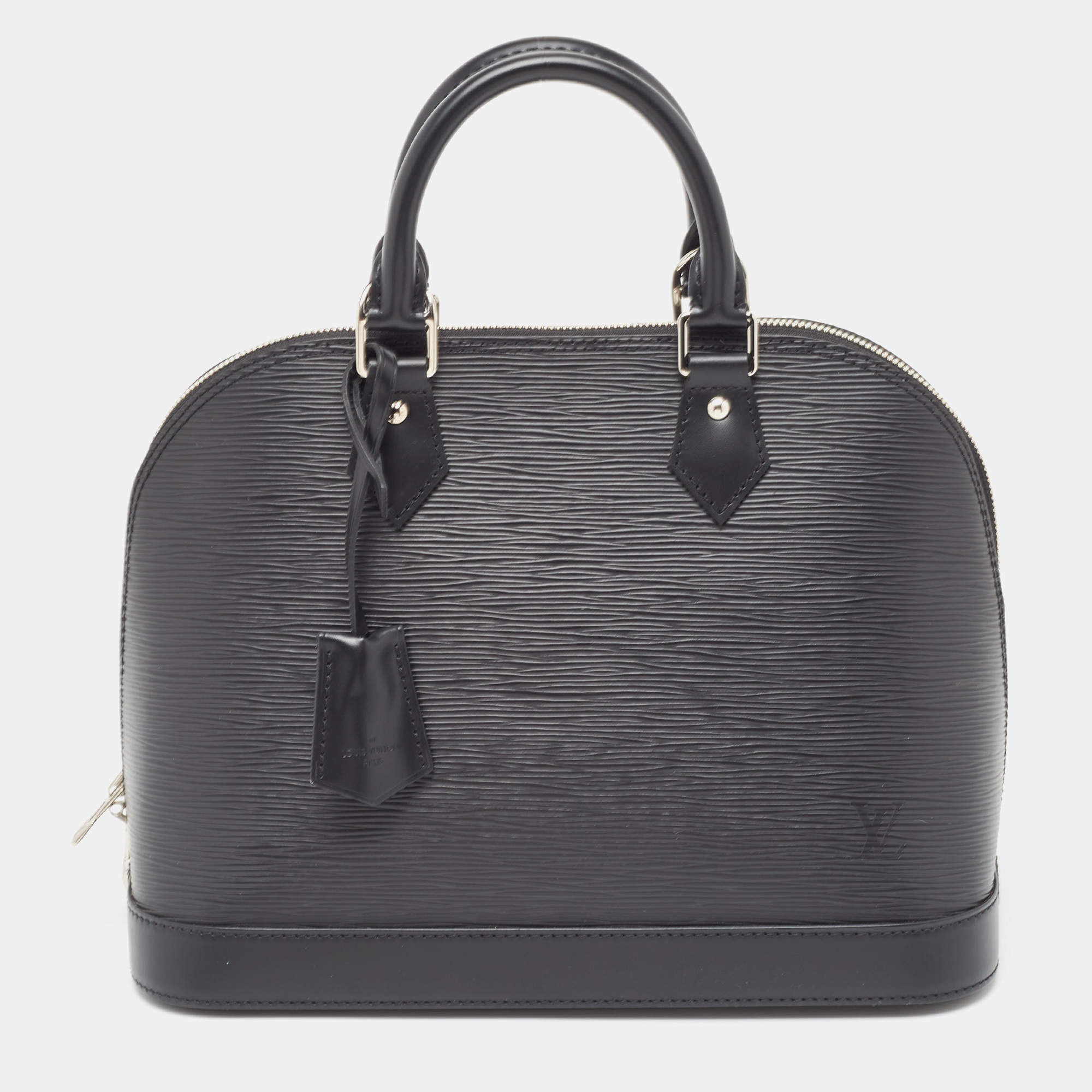 Pre Owned Louis Vuitton Black Epi Leather Alma PM Bag