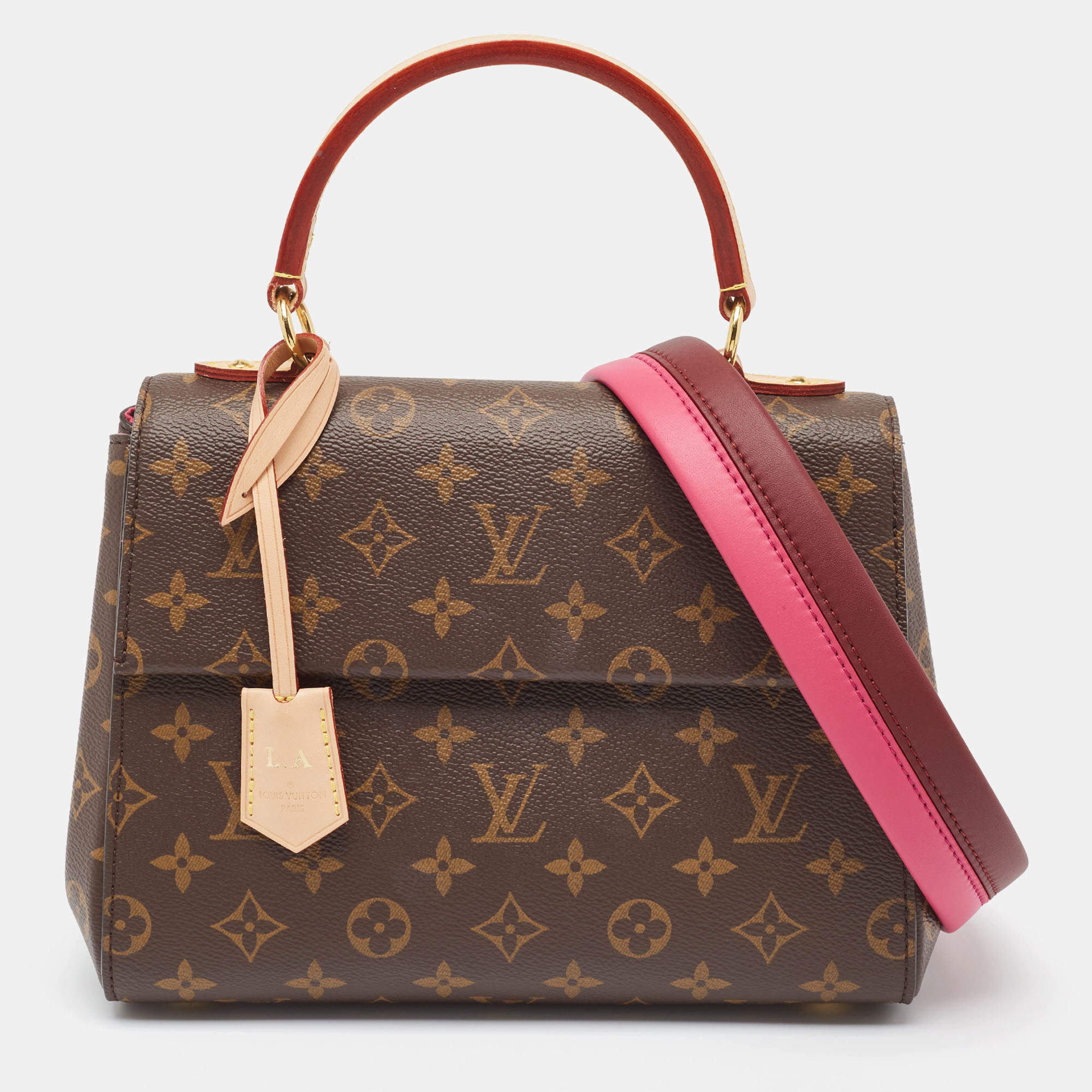 Pre Owned حقيبة لوي فيتون كلوني بي بي جلد وكانفاس مونوغرامي 