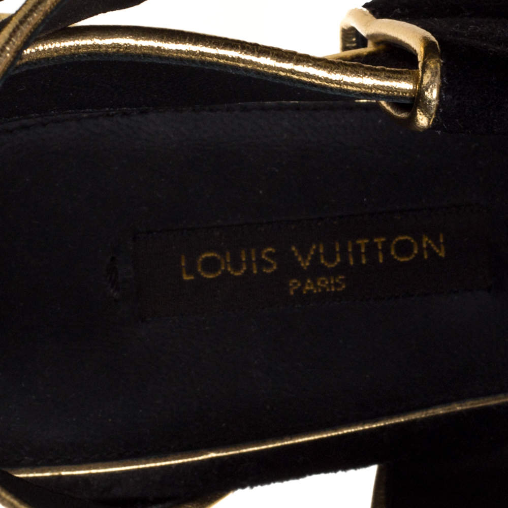 Louis Vuitton LV wedge sandals new Beige Leather ref.274862 - Joli