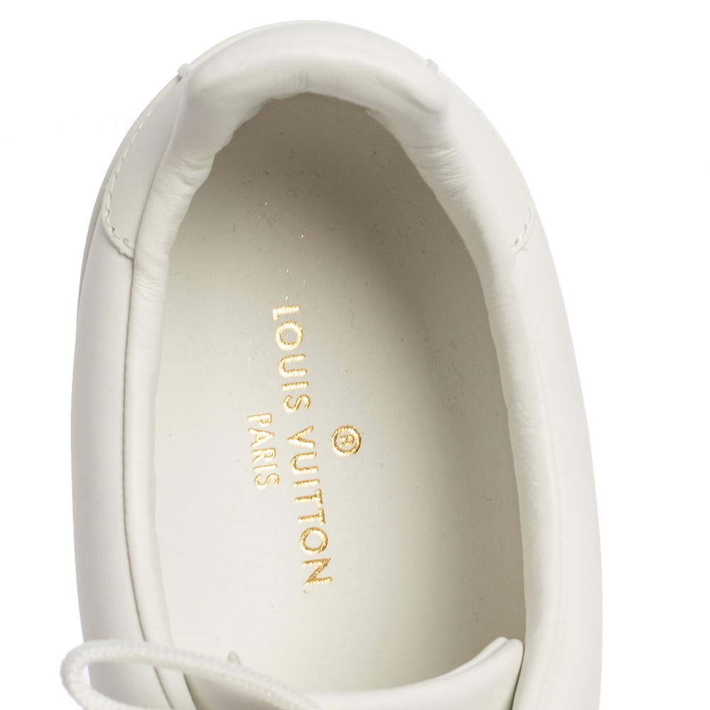 Louis Vuitton - Authenticated FRONTROW Trainer - Leather White Plain for Women, Never Worn, with Tag