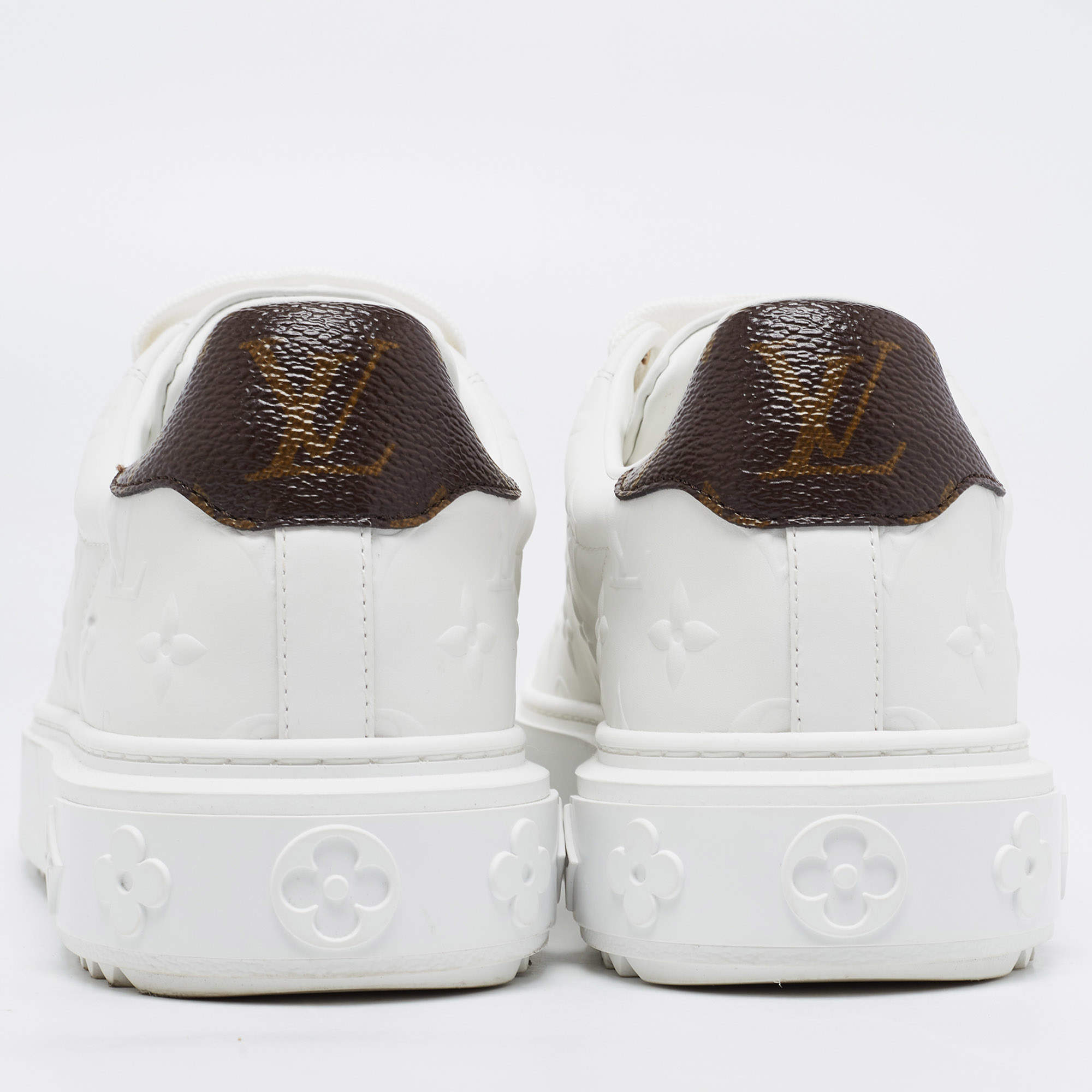 Louis Vuitton 1ABD8F LV x YK Time Out Sneaker, Brown, 39