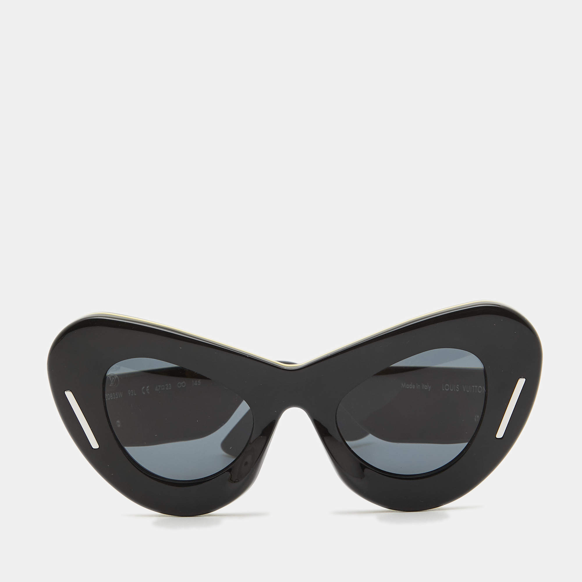 Pre Owned Louis Vuitton Black/Yellow Z0835W Michelle Cat Eye Sunglasses