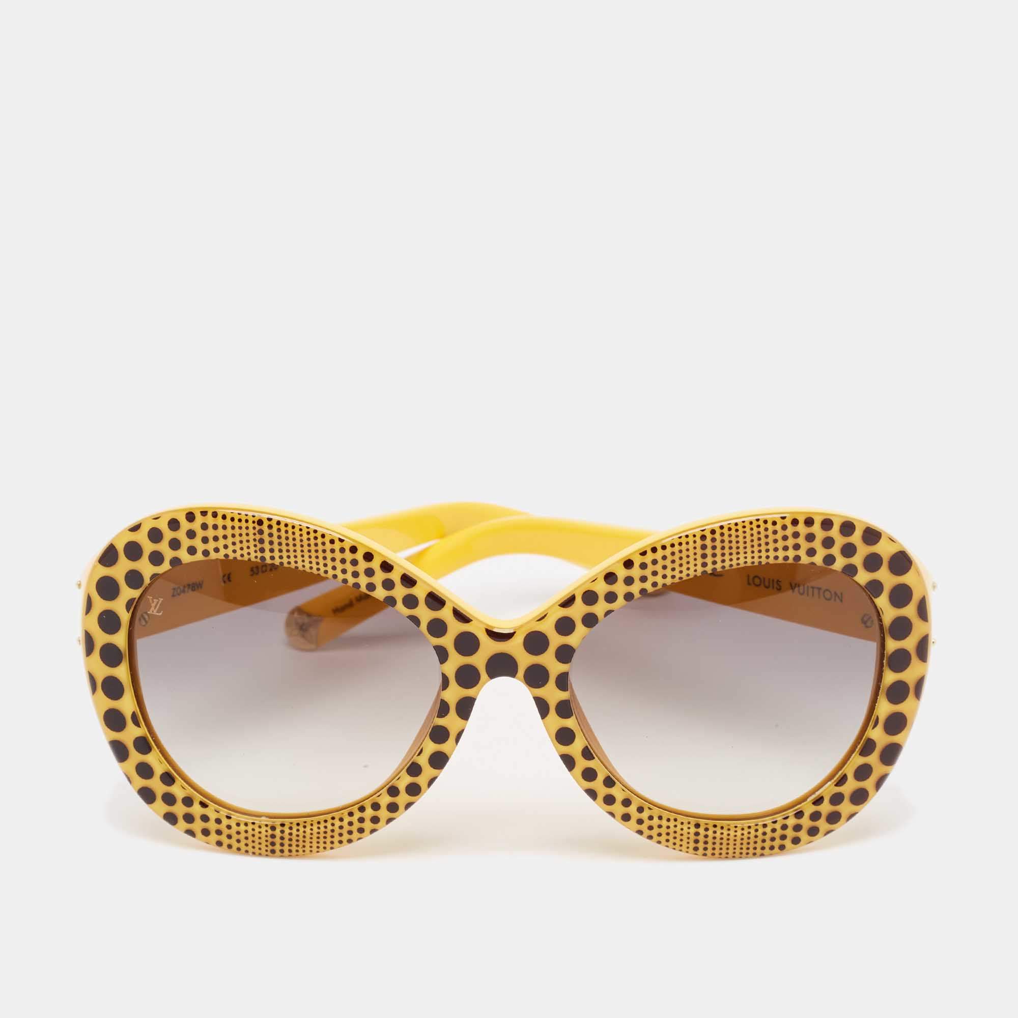 Louis Vuitton x Yayoi Kusama Yellow/Black Gradient Z0478W Oversized Sunglasses