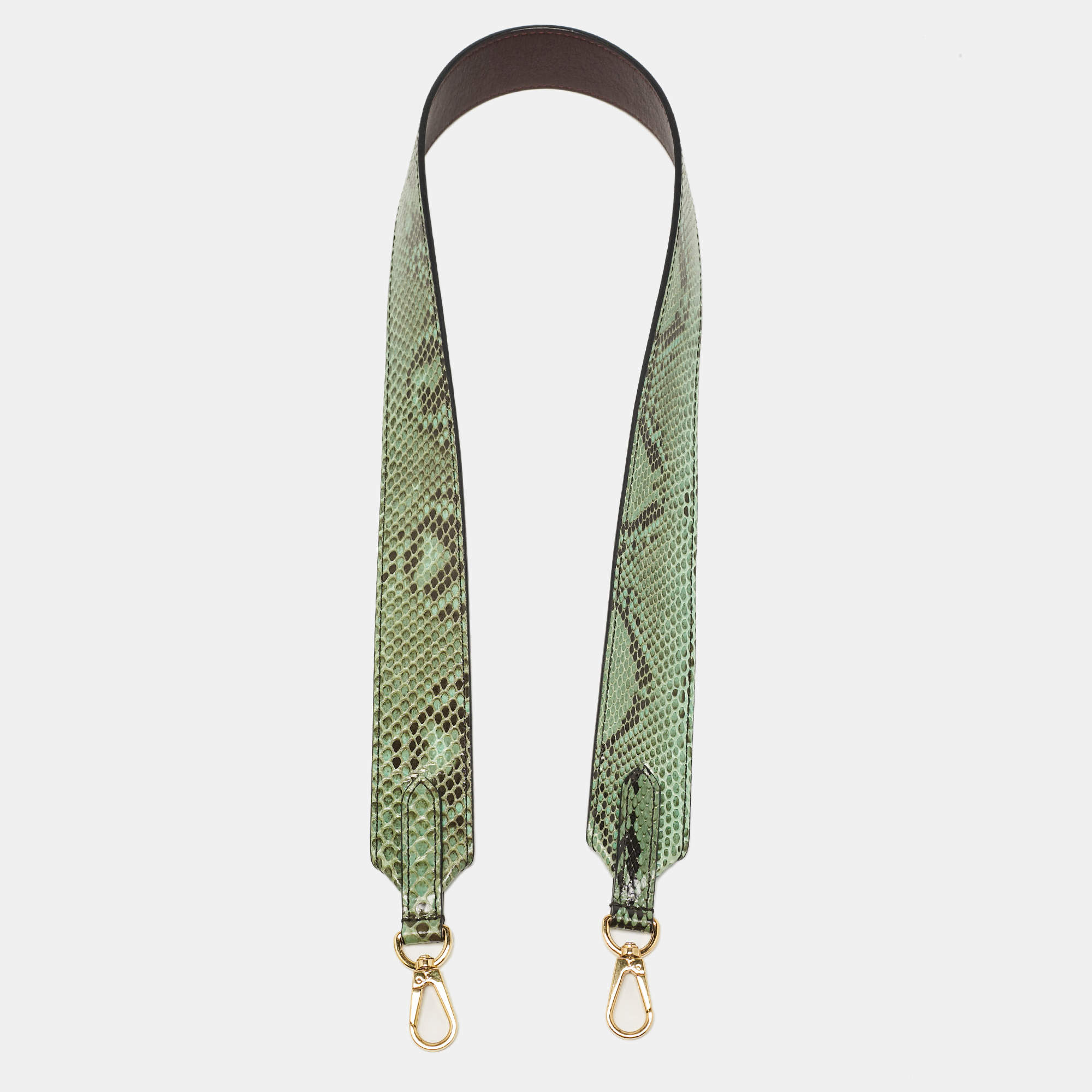 Louis Vuitton Green Python Bandoulière Shoulder Bag Strap