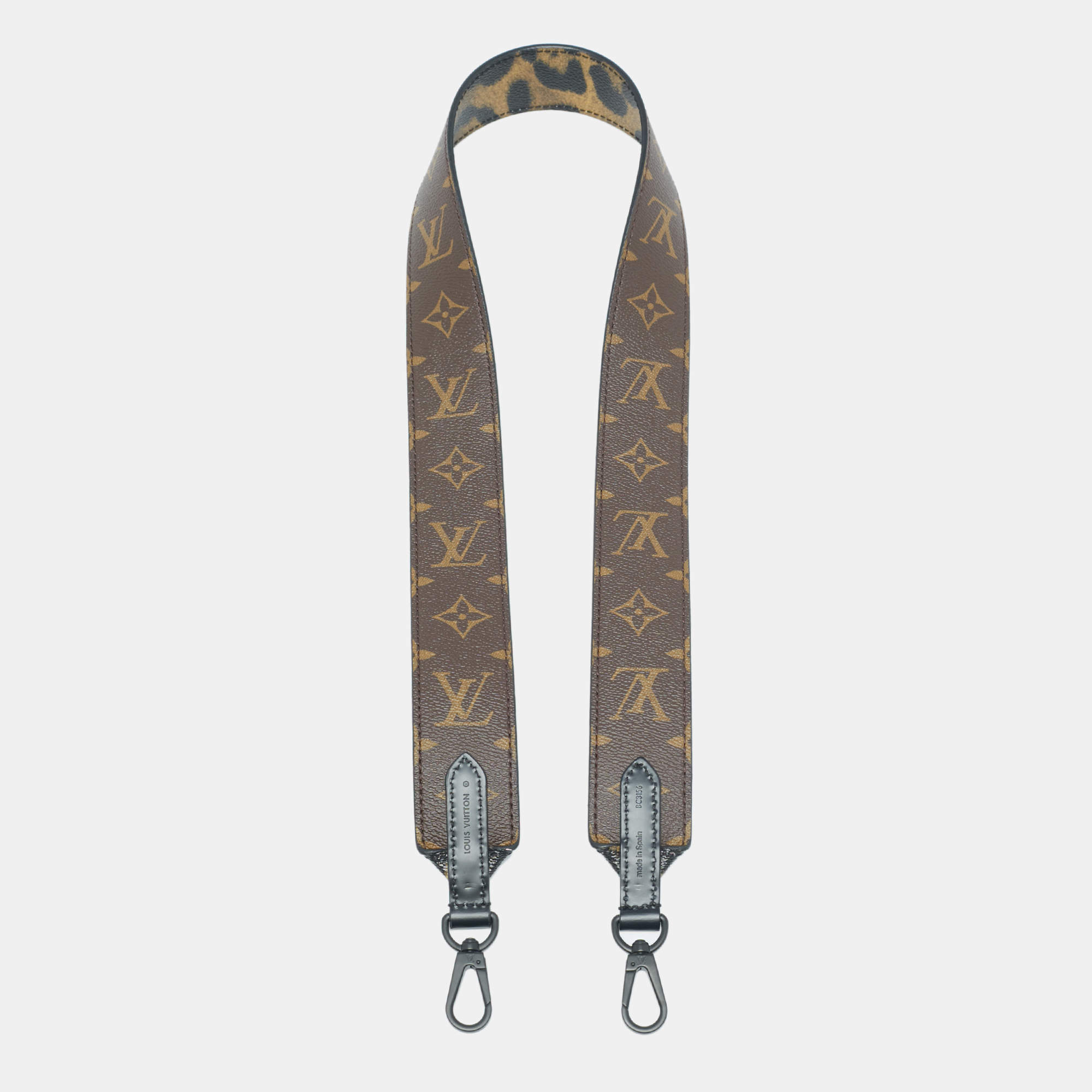 Pre Owned Louis Vuitton Monogram Animal Canvas Bandouliere Shoulder Strap