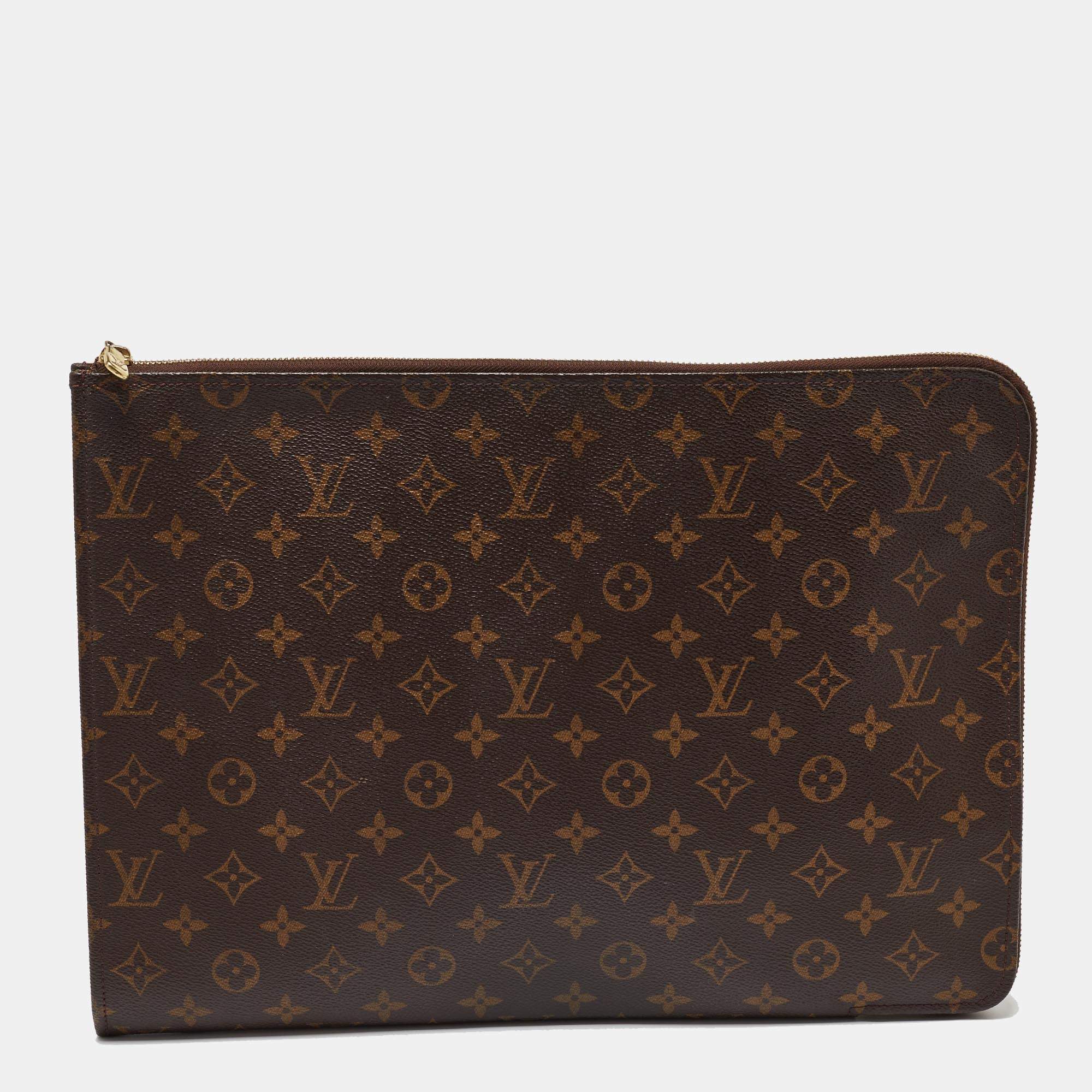 Pre Owned Louis Vuitton Monogram Canvas Poche Documents Portfolio Case
