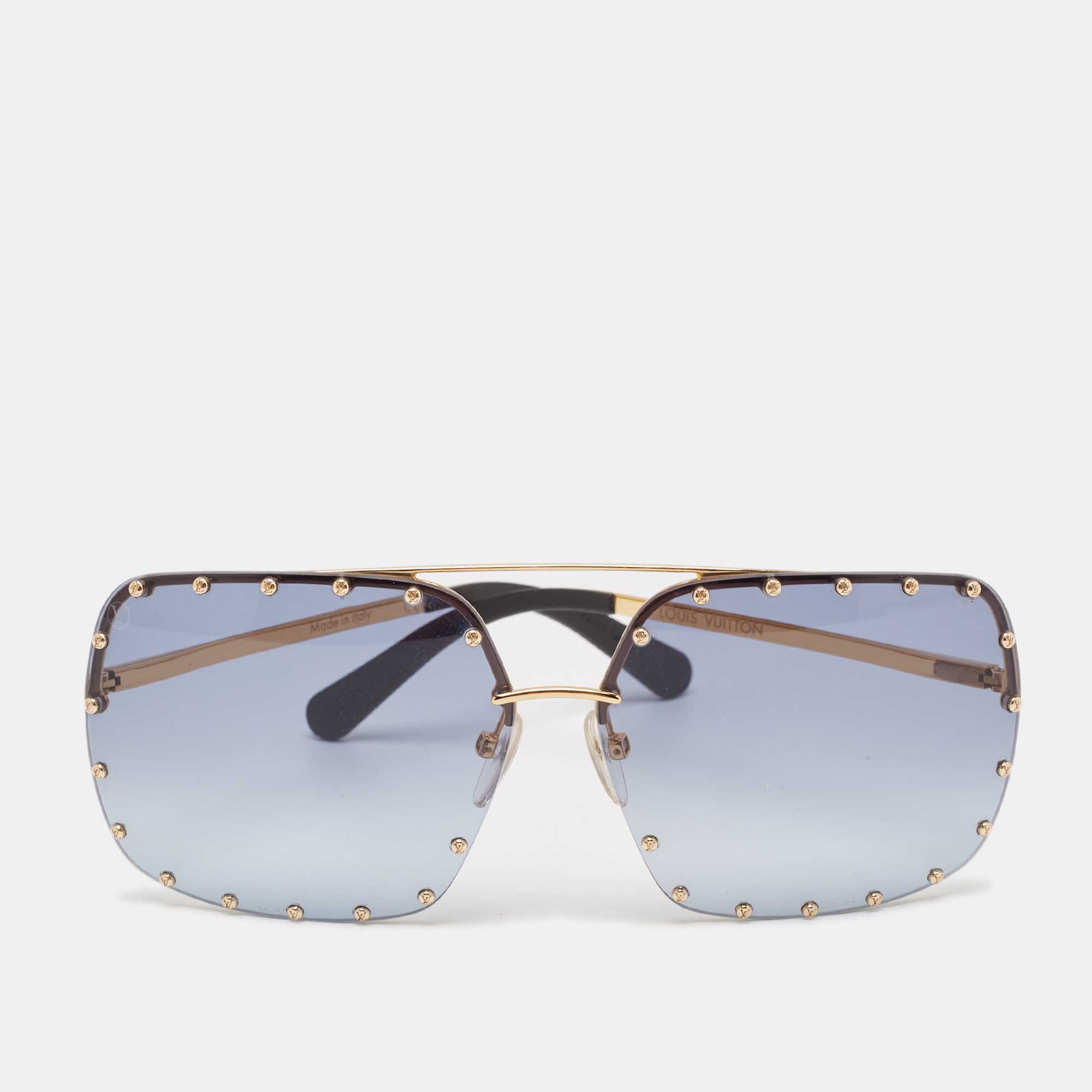 Louis Vuitton Blue Gradient Z2354W The Party Square Sunglasses