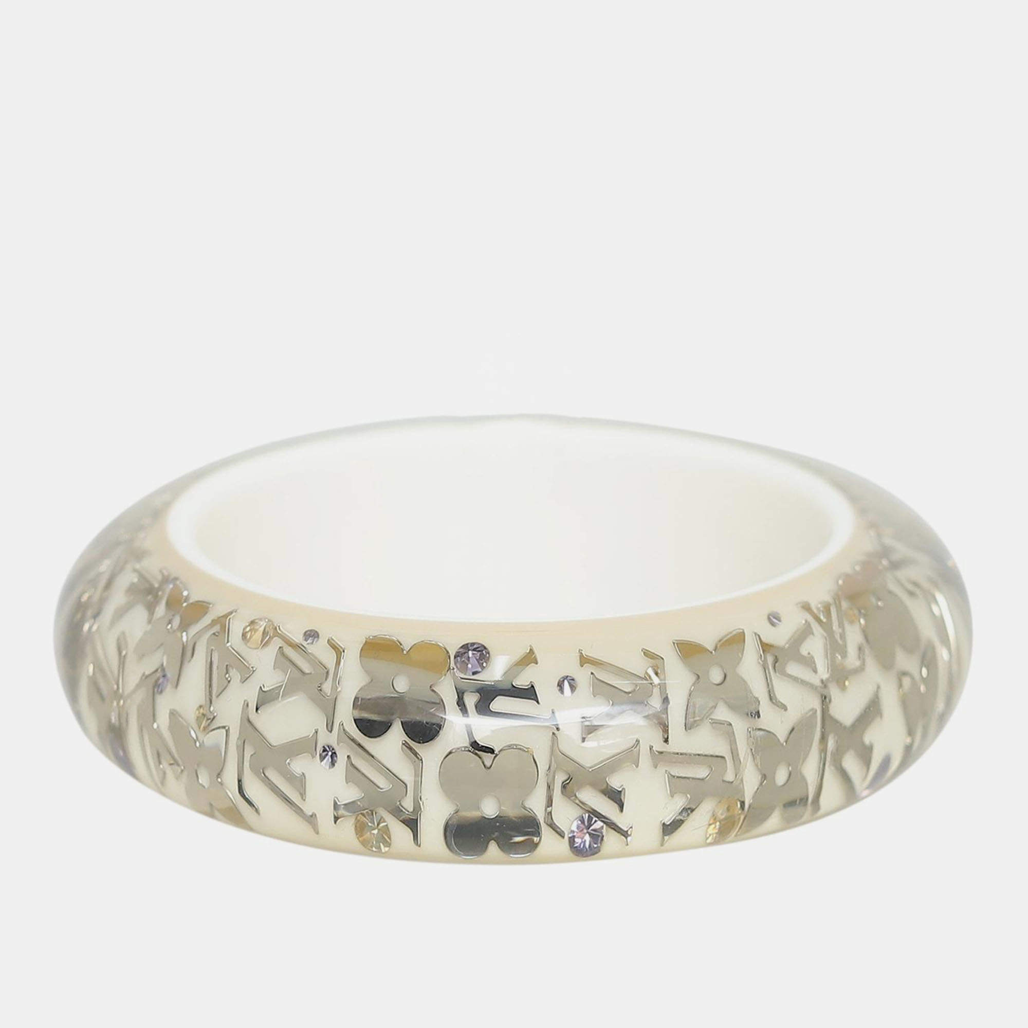 Pre Owned Louis Vuitton Acrylic and Resin Bangle S