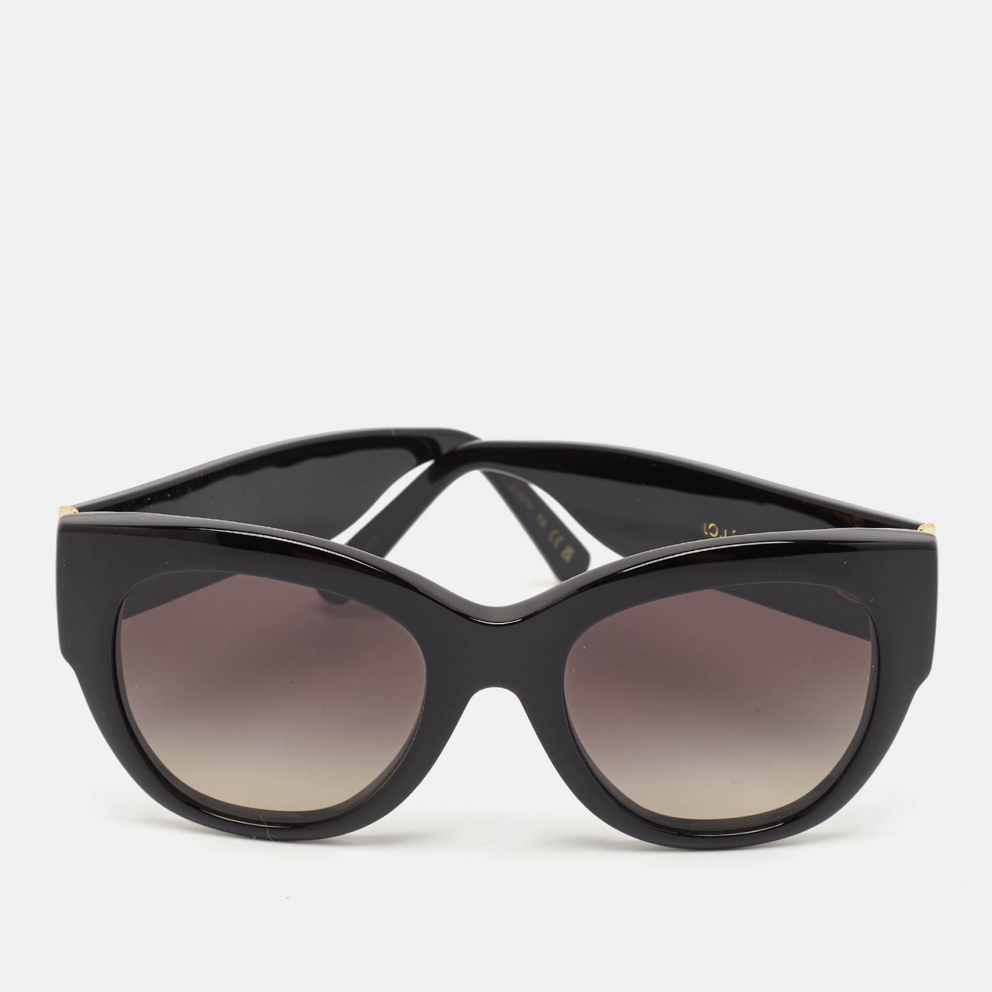 Pre Owned Louis Vuitton Black Gradient LV Empreinte Square Sunglasses