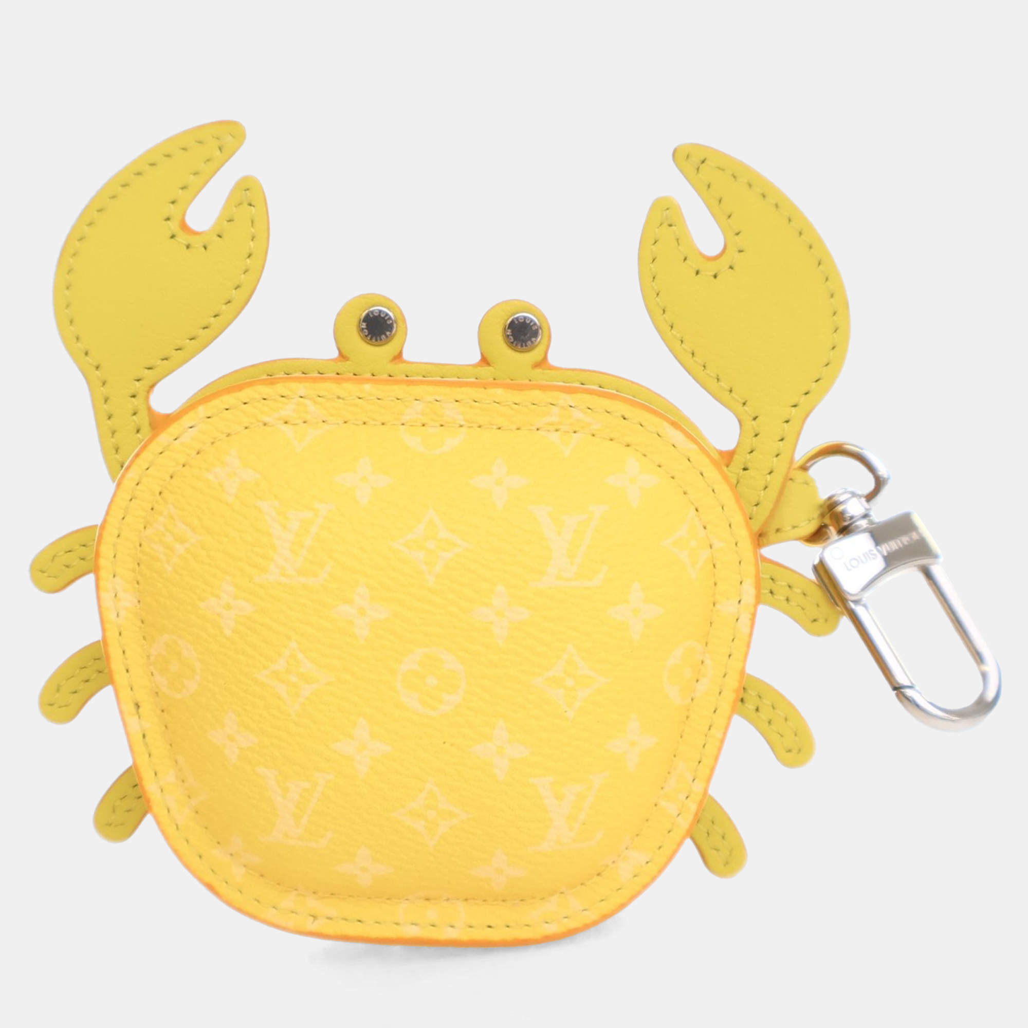 Louis Vuitton Yellow Monogram Crab Bag Charm