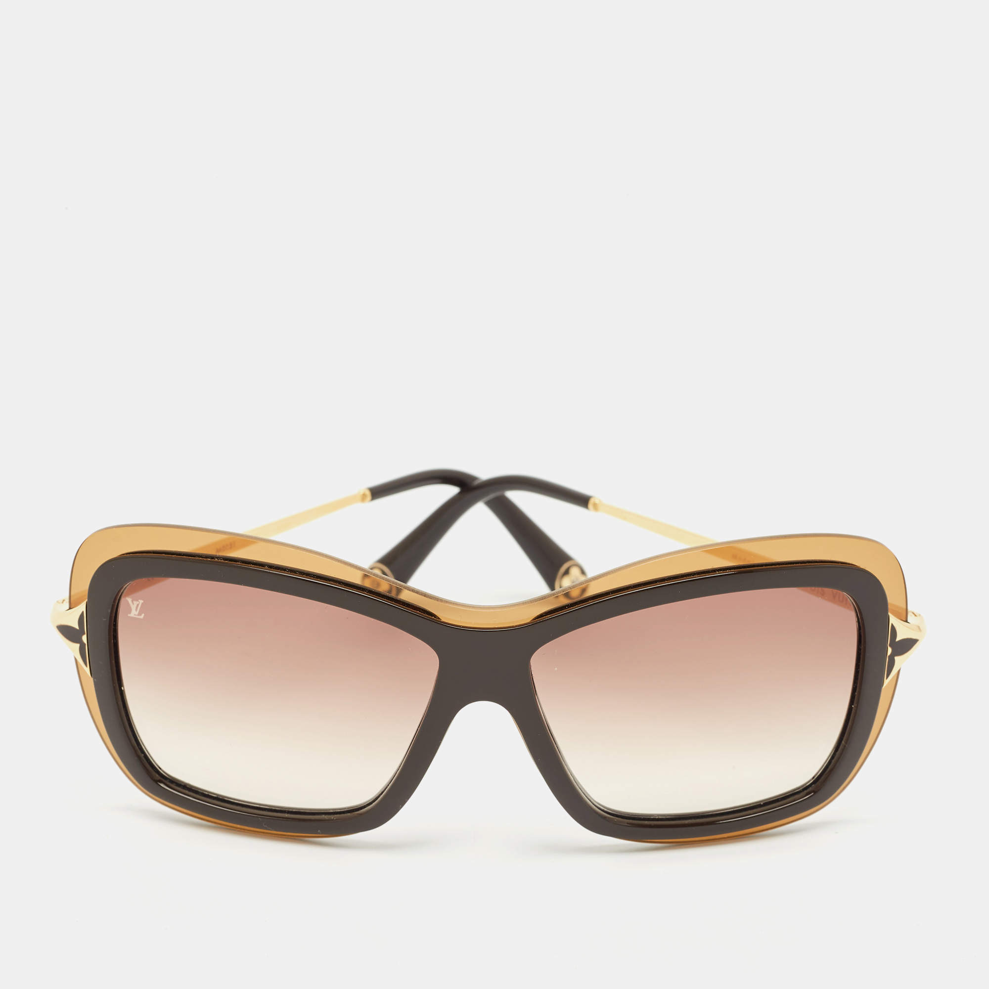 Louis Vuitton Brown Gradient Z0323W Poppy Square Sunglasses