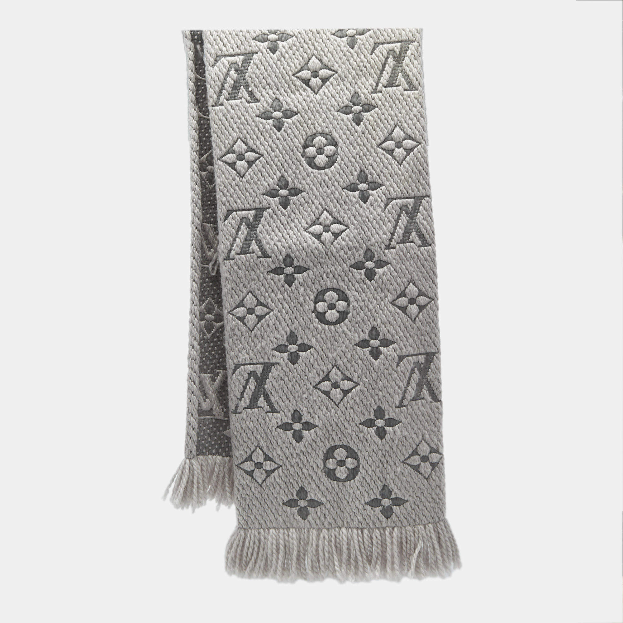 BALMAIN ストール Balmain Black & Grey Logo Jacquard Cotton Muffler Balmain | TLC