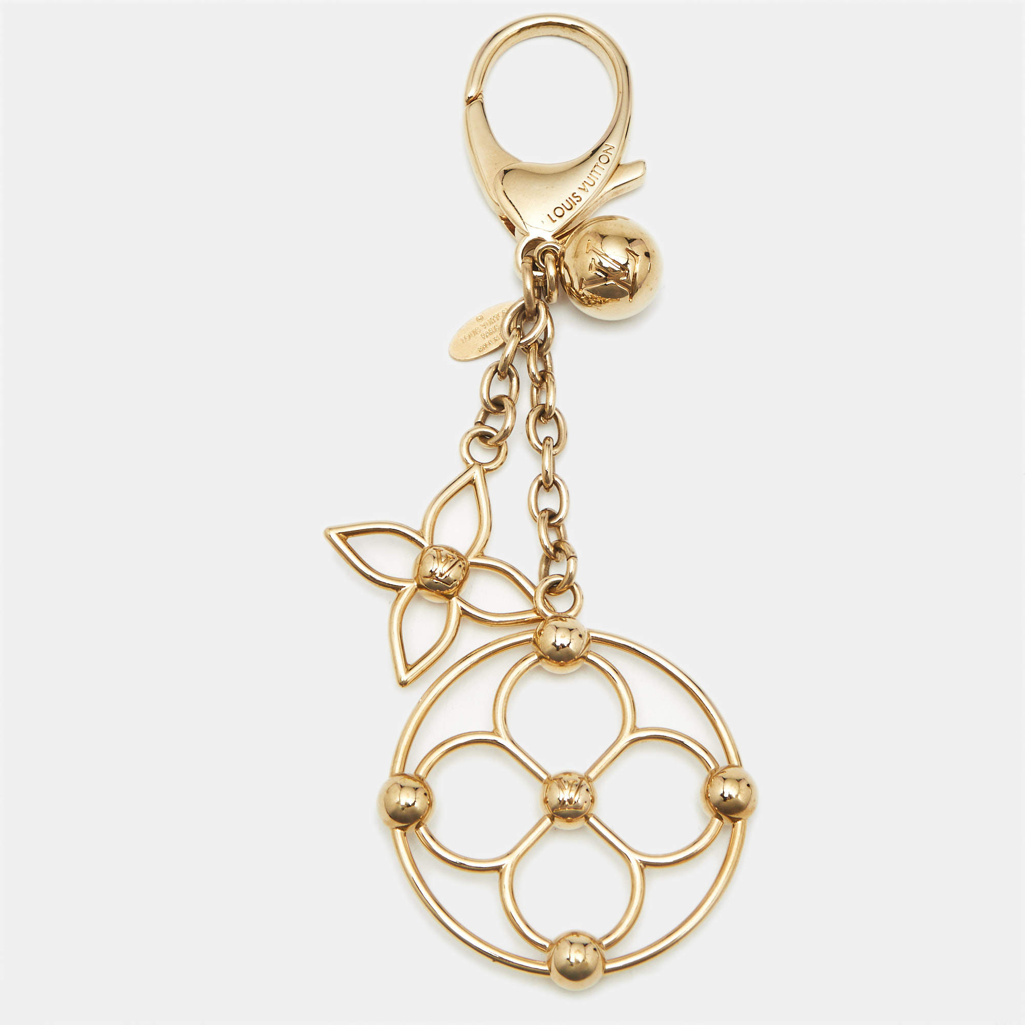 Pre Owned Louis Vuitton Bloomy Gold Tone Bag Charm