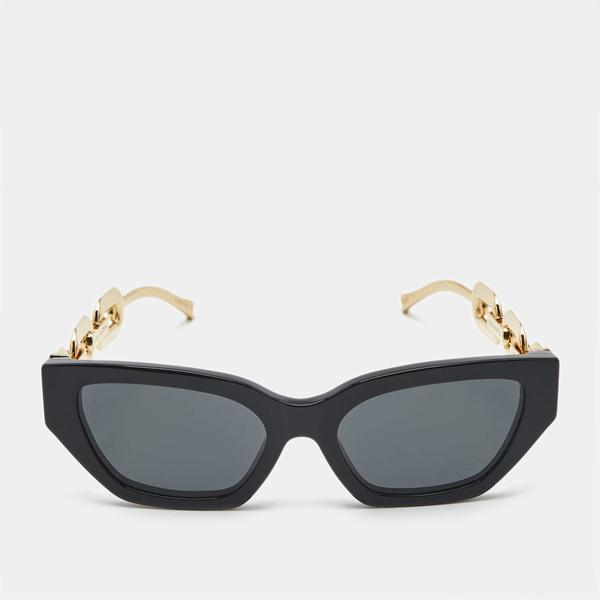 Pre Owned Louis Vuitton Black/Gold Tone Z1473W Metal LV Edge Sunglasses  