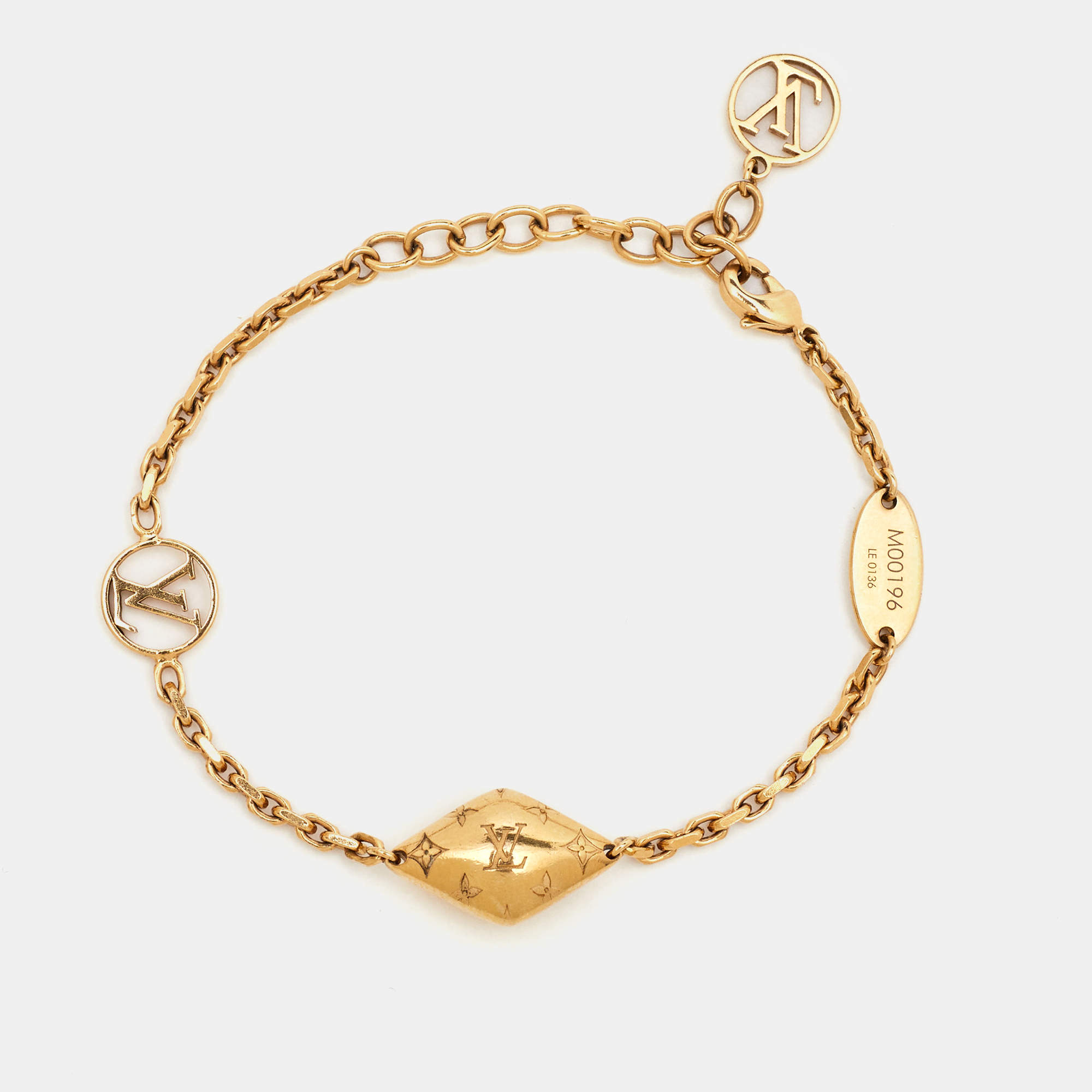 Pre Owned سوار لوي فيتون ماليتاج سابل ذهبي اللون