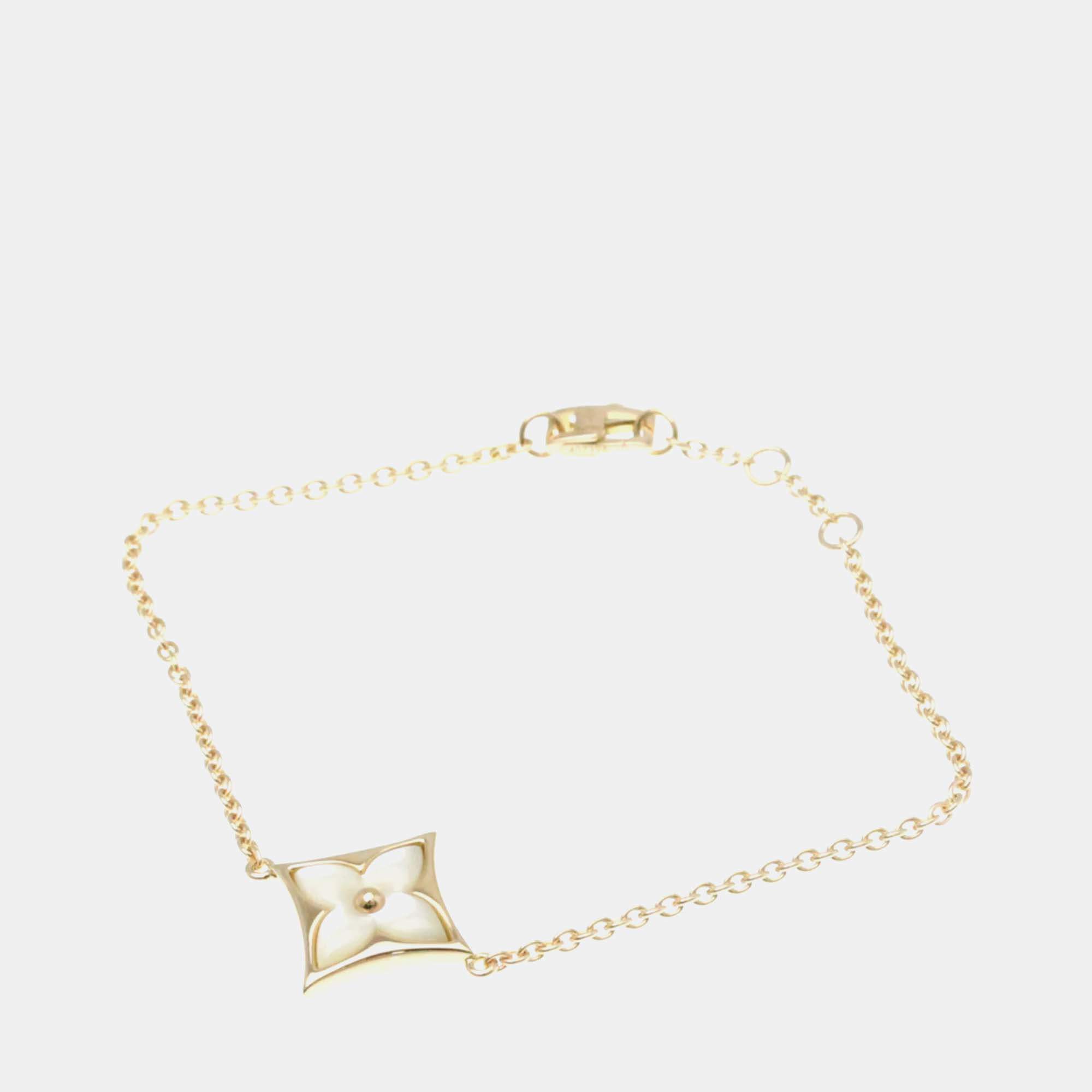 مملوكة مسبقًا سوار لويس فيتون كولور بلوسوم ستار 18 قيراط ذهب وردي أم اللؤلؤ الأبيض دلّاية