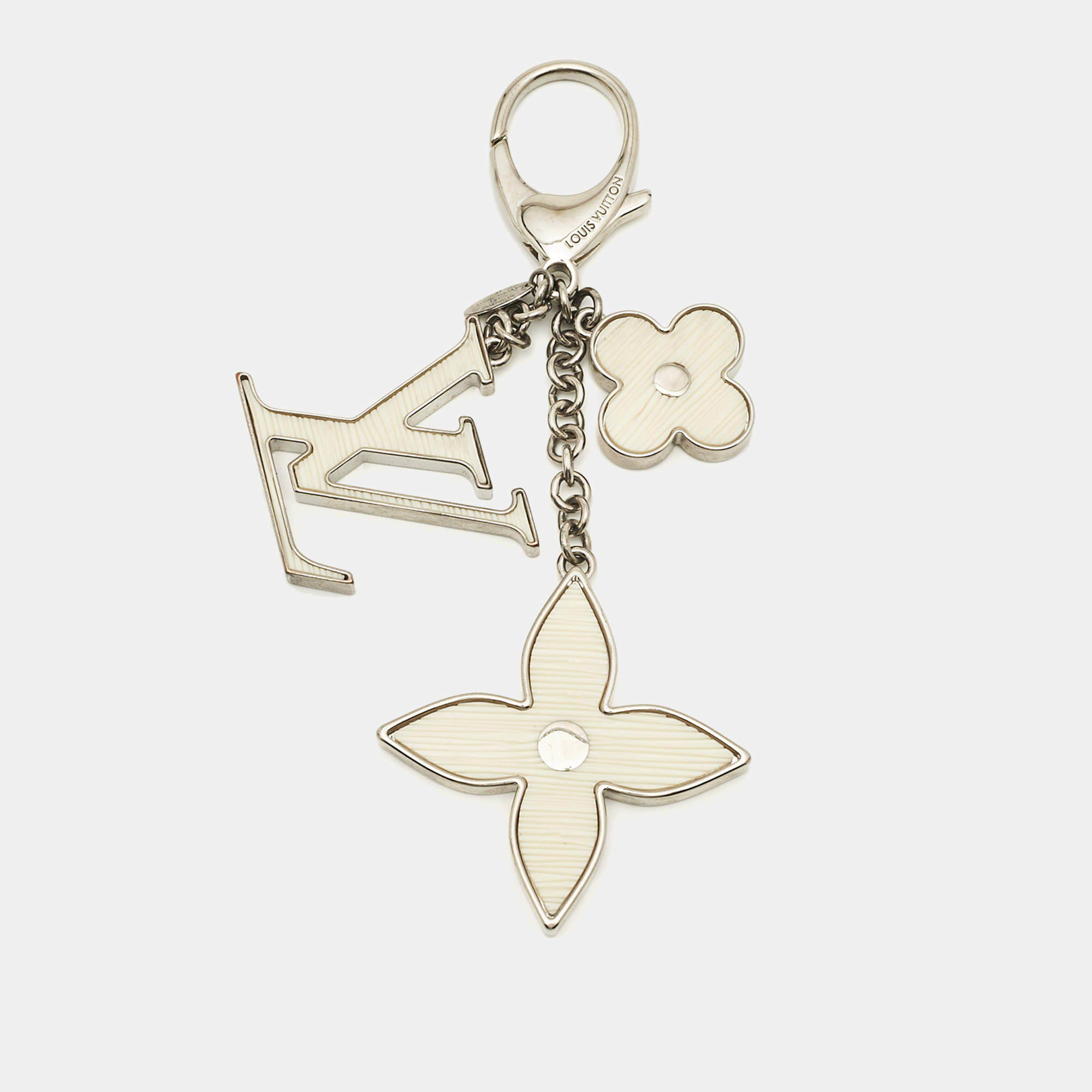 مملوكة مسبقًا Louis Vuitton Fleur De Epi Resin Silver Tone Bag Charm