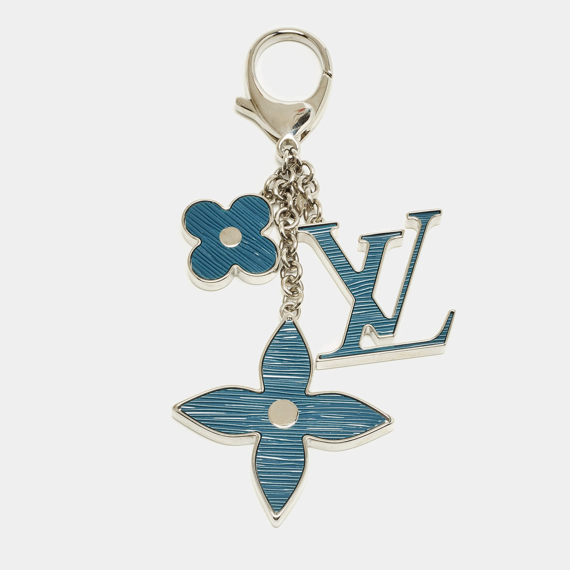 Pre Owned Louis Vuitton Fleur d'Epi Resin Silver Tone Bag Charm