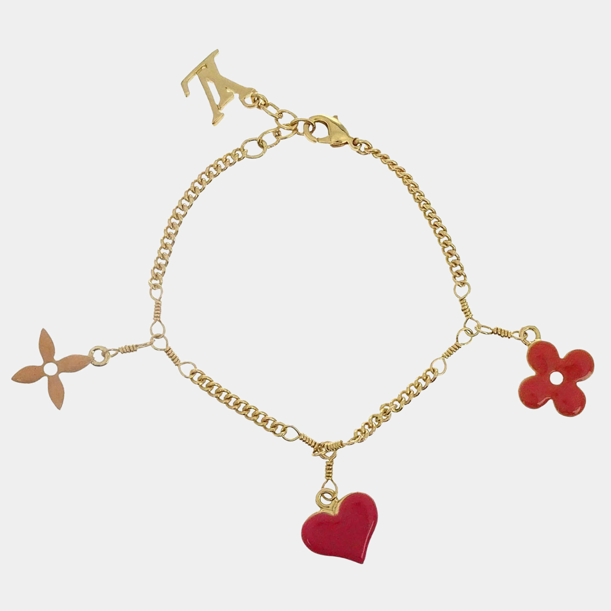مملوكة مسبقًا Louis Vuitton Pink Sweet Monogram Bracelet