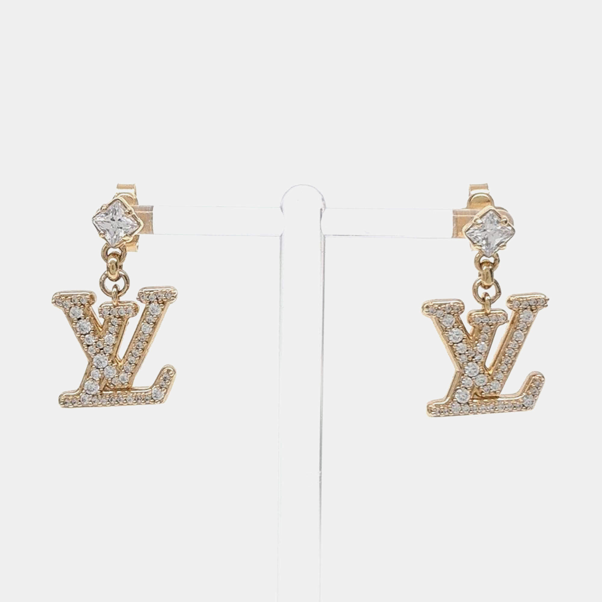 Pre Owned أقراط لويس فيتون لايدي LV