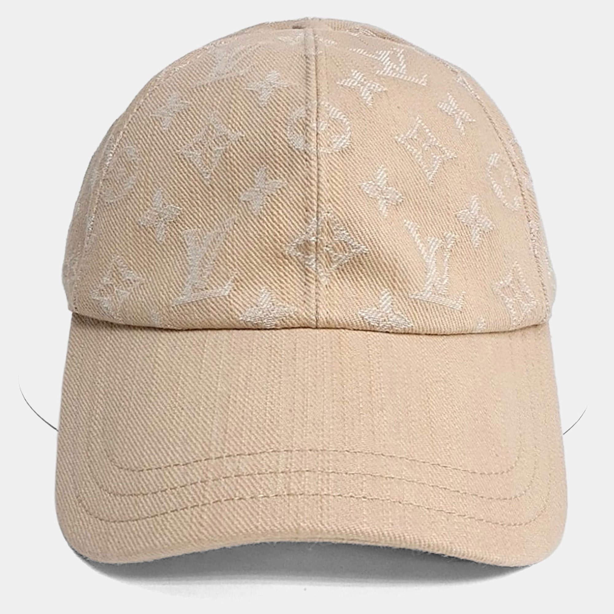 Pre Owned Louis Vuitton Cotton Polyester cap