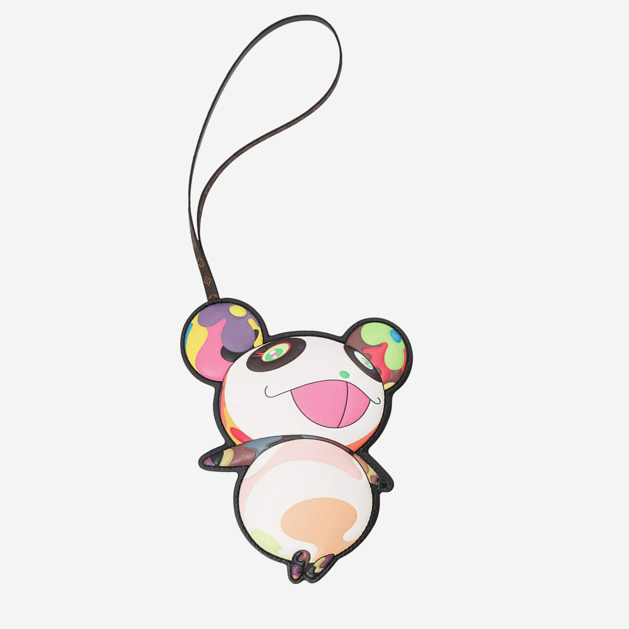 Pre Owned Louis Vuitton Takashi Murakami Superflat Lvx Bag Charm Brown/Multicolor Monogram