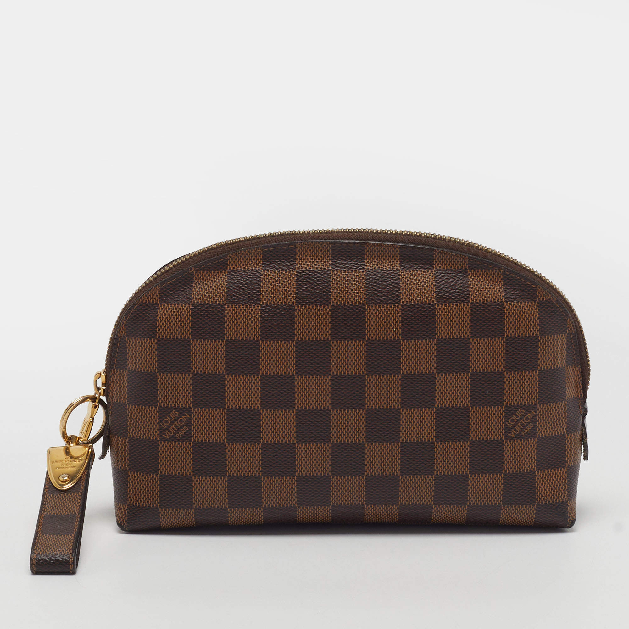 Pre Owned Louis Vuitton MM Damier Ebene Cosmetic Pouch