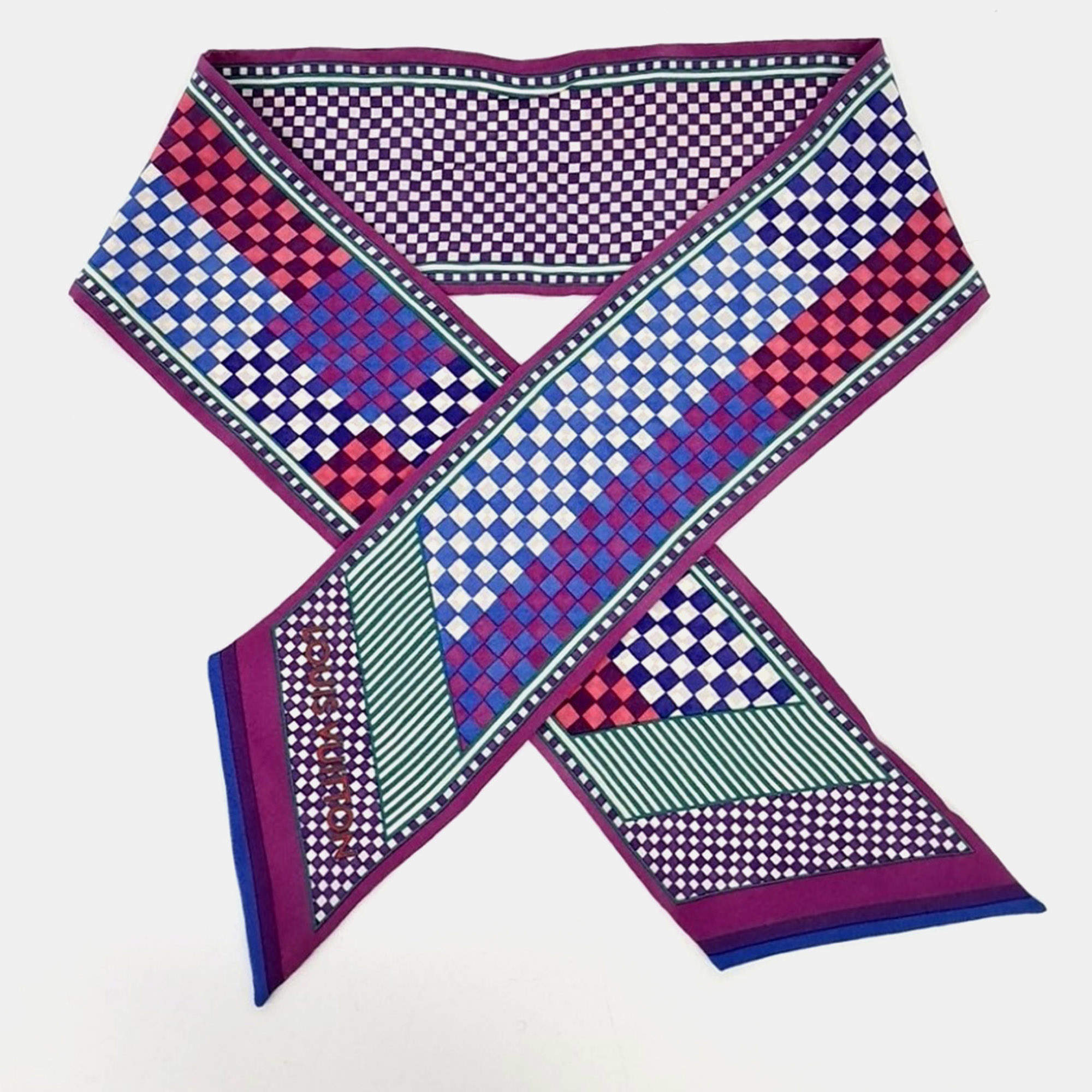 Pre Owned Louis Vuitton silk scarf