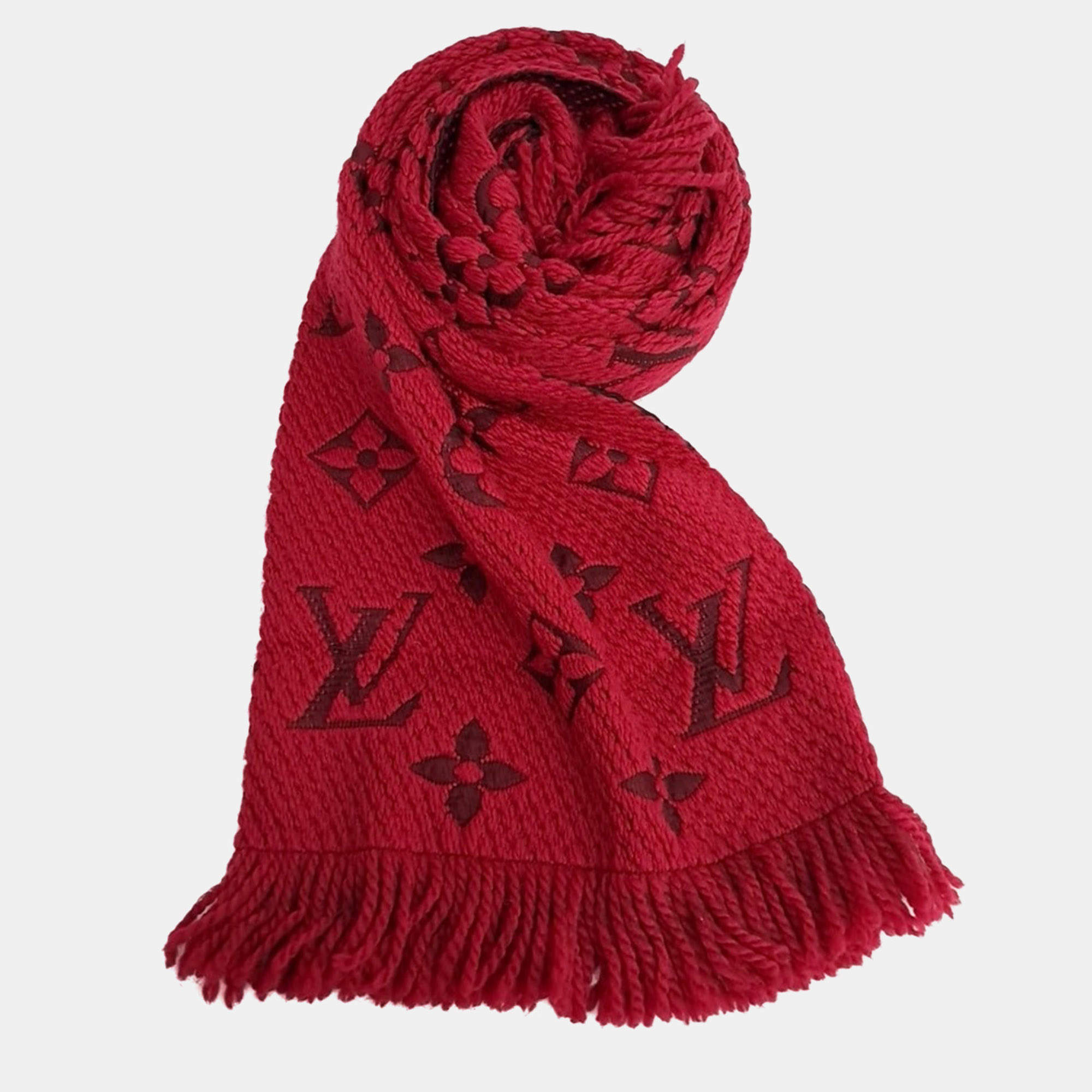 Pre Owned Louis Vuitton Wool Scarf