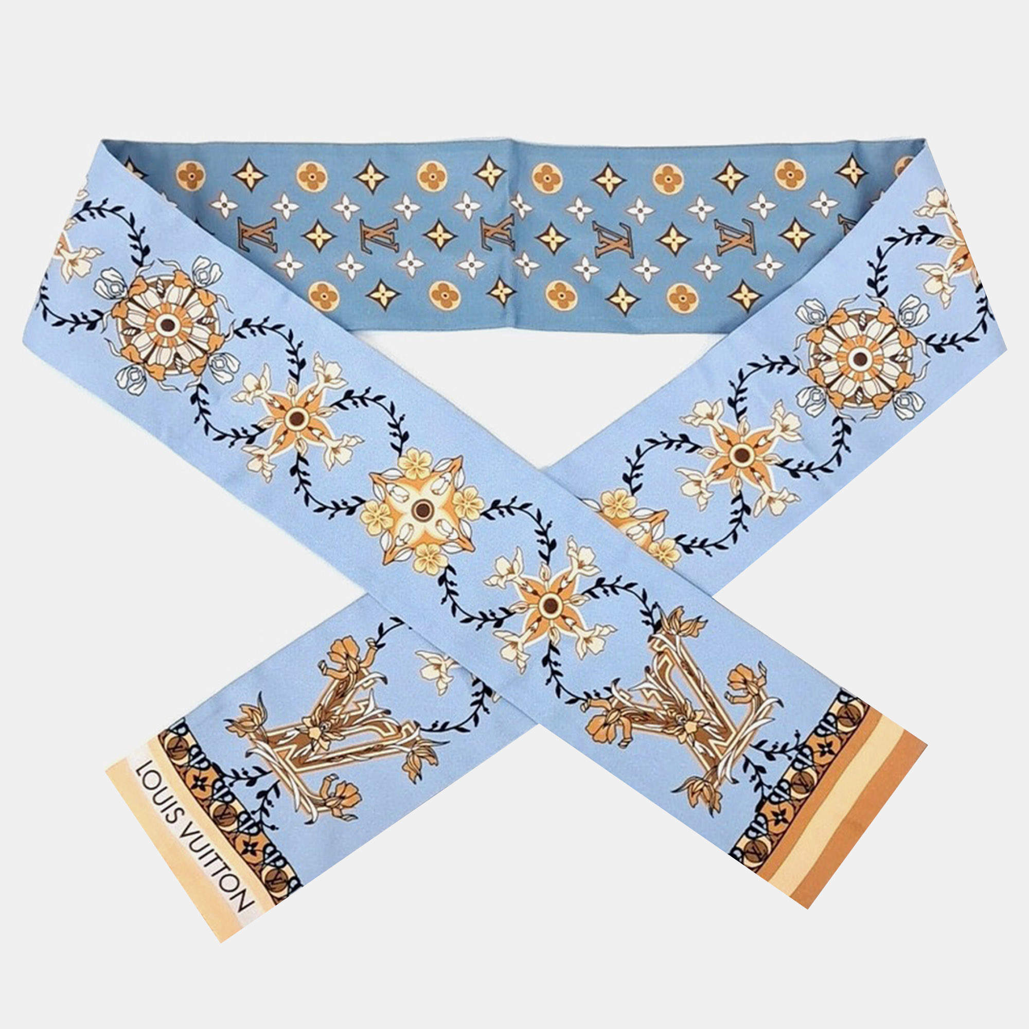 Pre Owned Louis Vuitton silk bandana