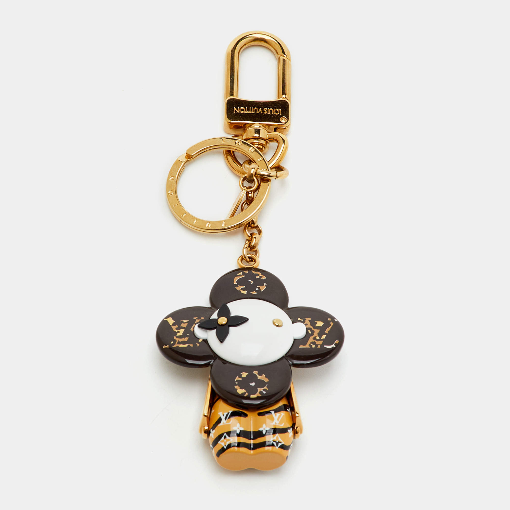 Pre Owned Louis Vuitton Jungle Vivienne Brown Bag Charm & Key Holder