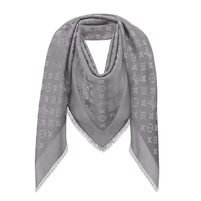 Louis Vuitton Charcoal Grey Monogram Shine Shawl Louis Vuitton | TLC