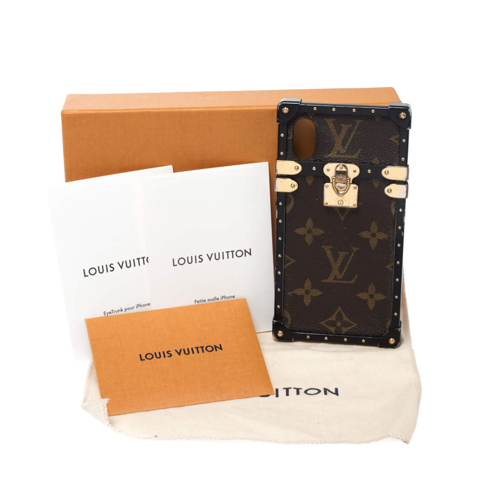 Louis Vuitton Monogram Canvas Eye Trunk iPhone X Case (SHF-9XQGTf