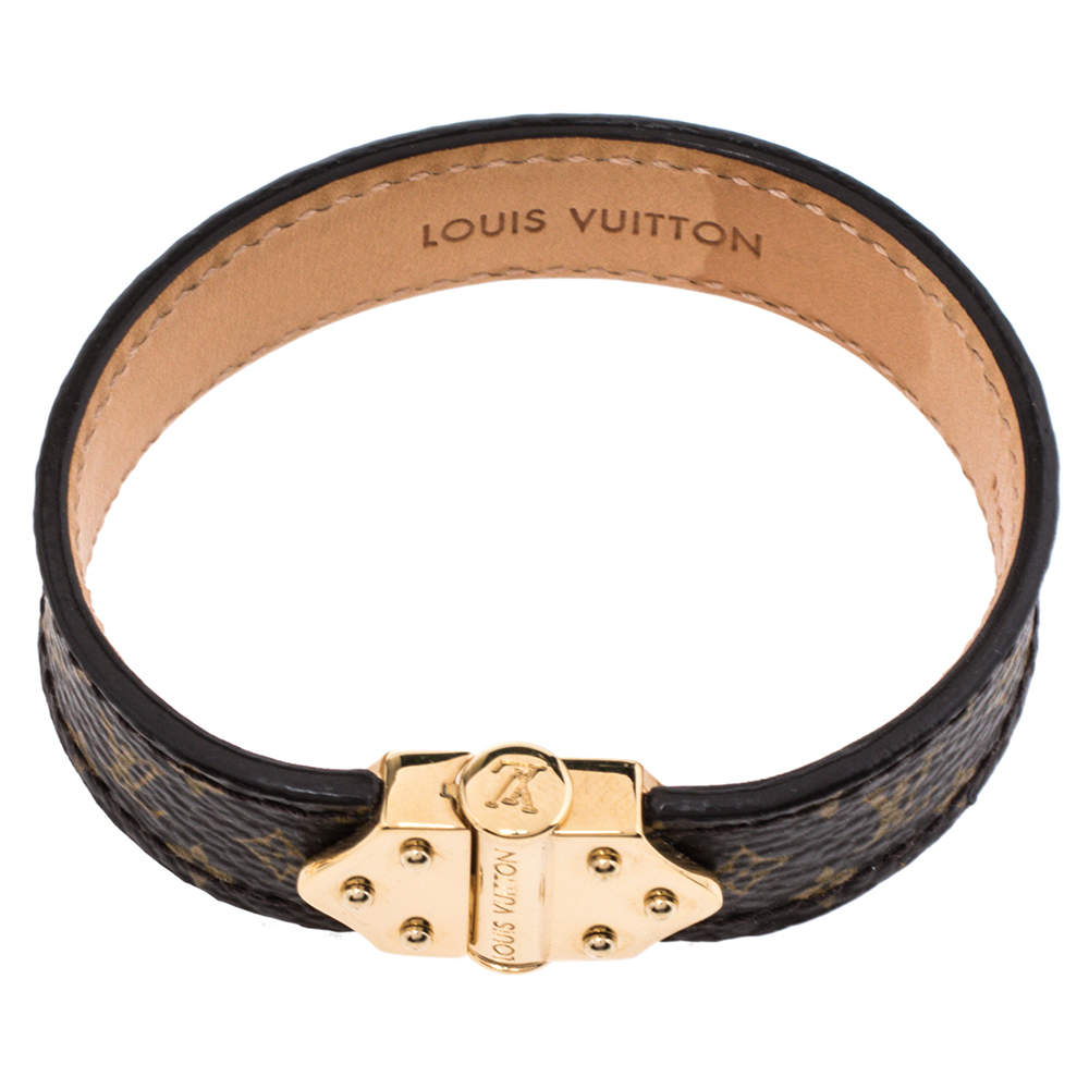 Louis Vuitton Brown Monogram Canvas Nano Bracelet 17 Louis Vuitton