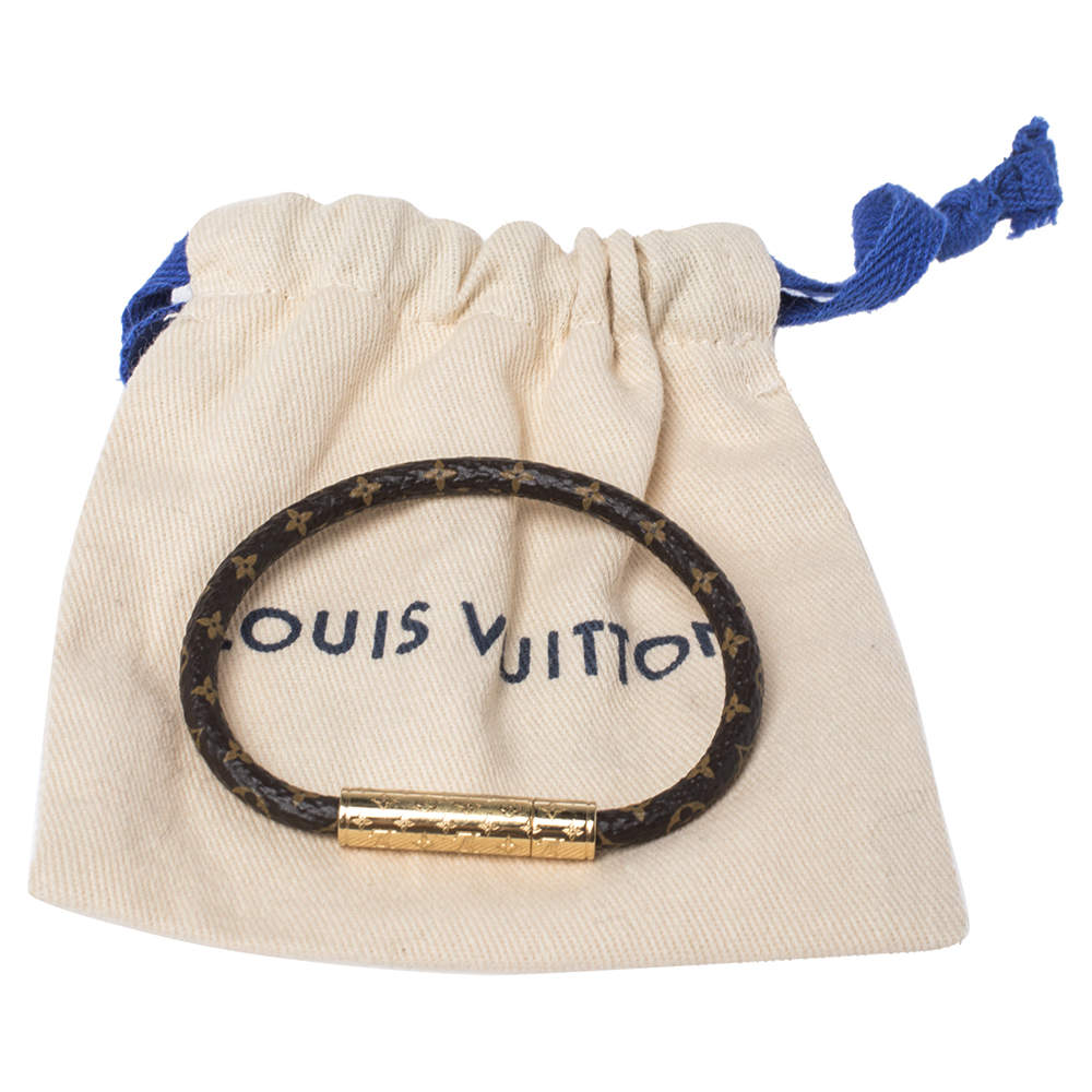 Louis Vuitton Brown Monogram Confidential Bracelet 17 cm Louis Vuitton