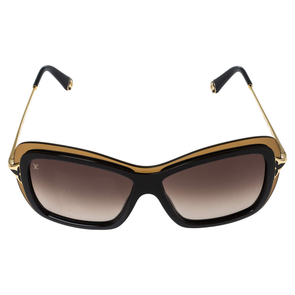 Oversized sunglasses Louis Vuitton Brown in Plastic - 15339878