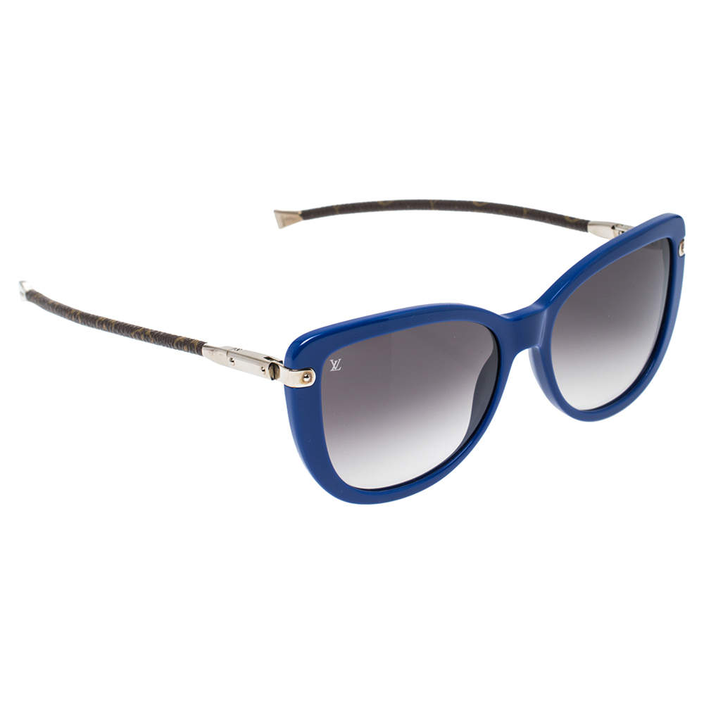 Louis Vuitton Blue & Monogram Canvas/ Grey Gradient Z0745W Charlotte Sunglasses