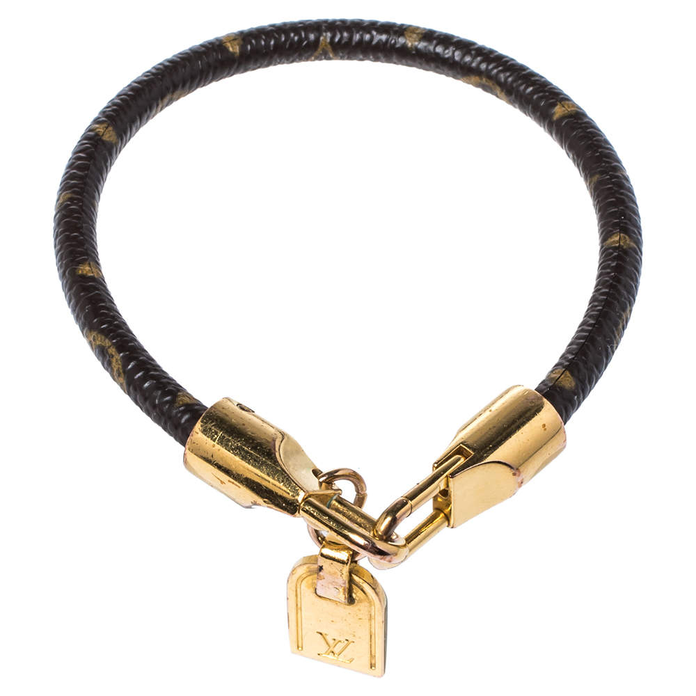 Louis Vuitton Monogram Luck It Gold Tone Bracelet Louis Vuitton | The  Luxury Closet