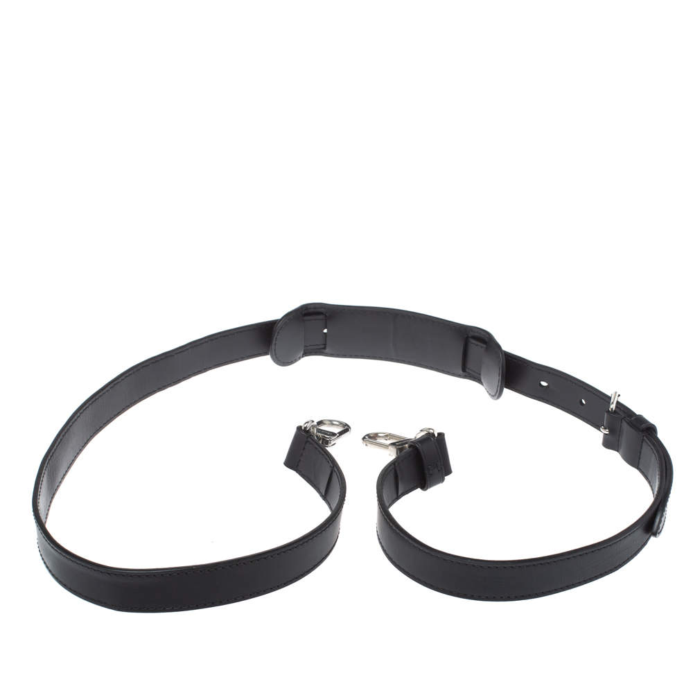 Pre Owned حمالة كتف لوي فيتون قابلة للضبط جلد أسود