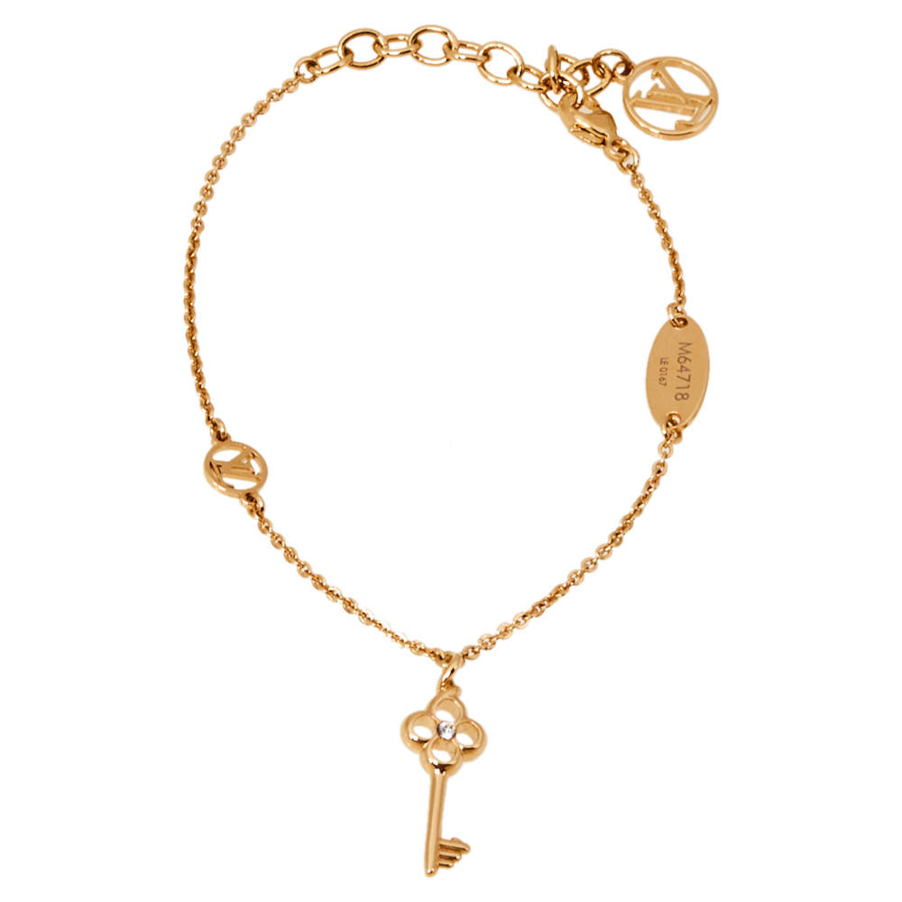 Louis Vuitton, Jewelry, Louis Vuitton Louis Vuitton Brasserie Louisette  Gold M0372 Ladies Gp Bracelet