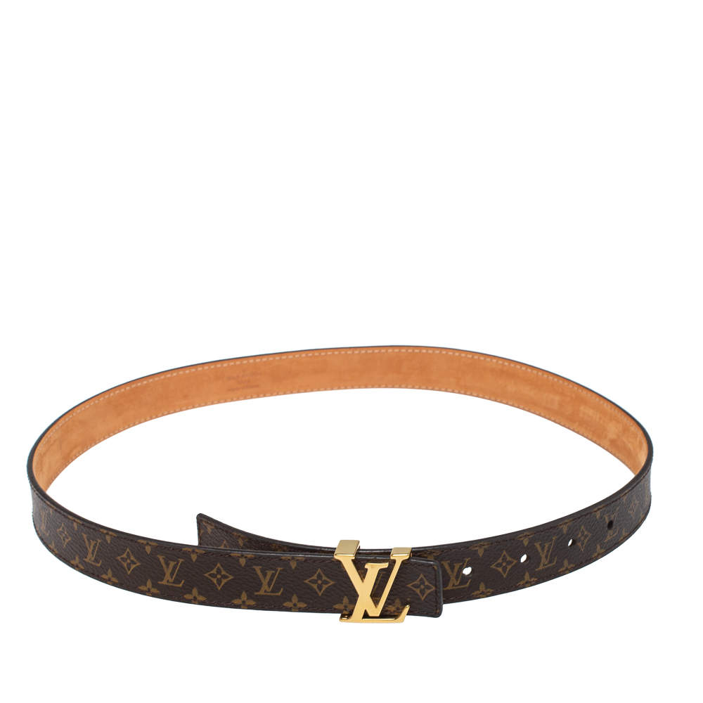 Pre Owned Louis Vuitton Monogram Canvas Initiales Belt 75CM