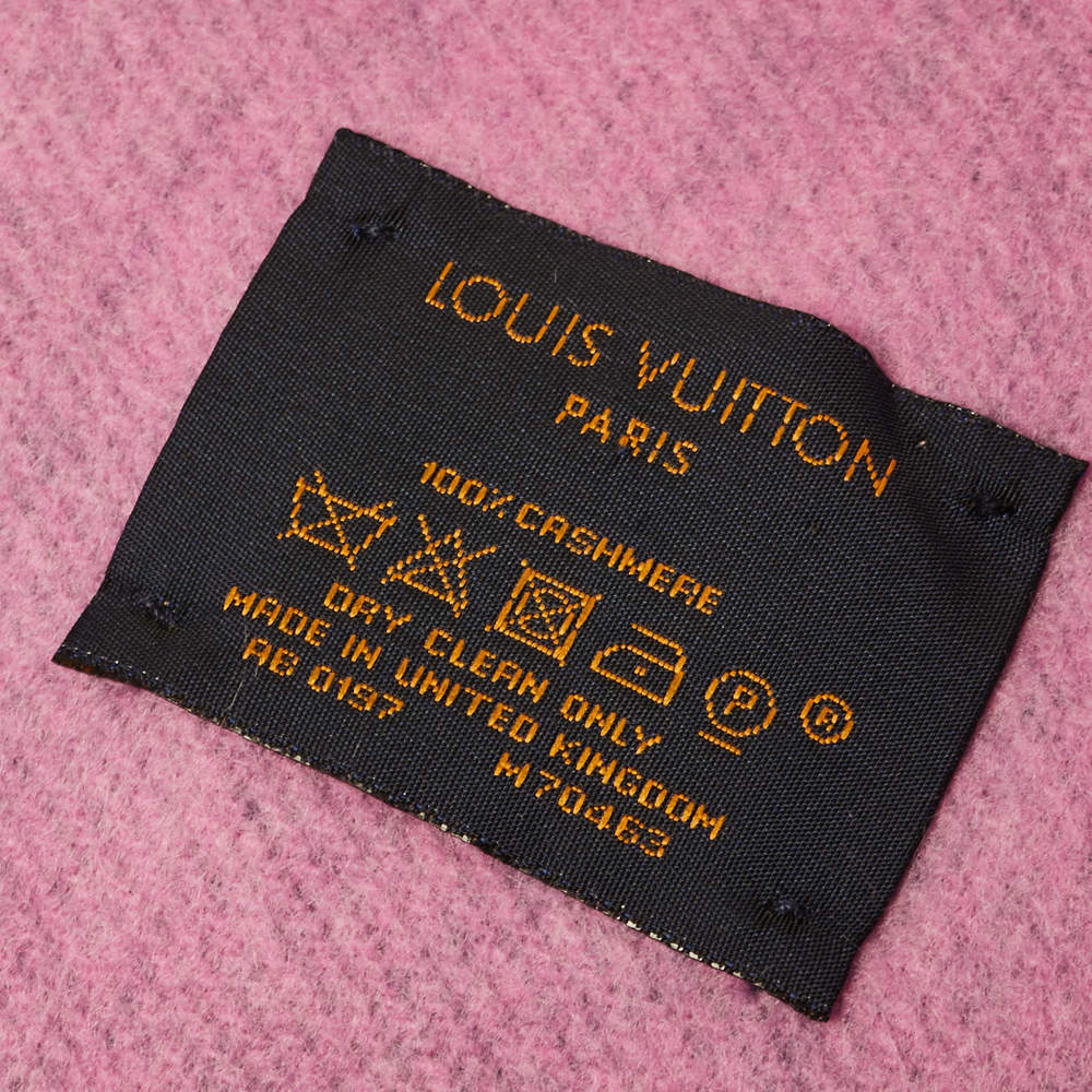 Cashmere scarf Louis Vuitton Pink in Cashmere - 34702567