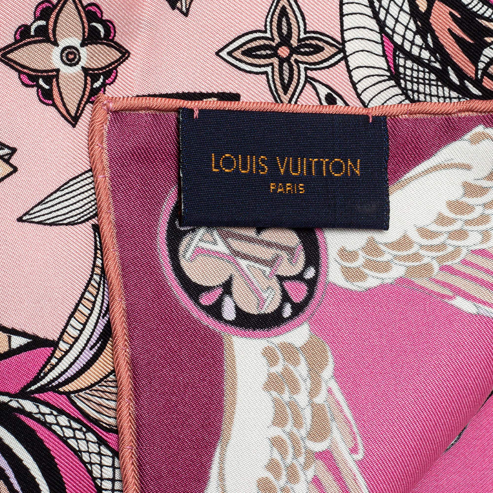 Louis Vuitton Pink Innocence Silk Scarf Louis Vuitton